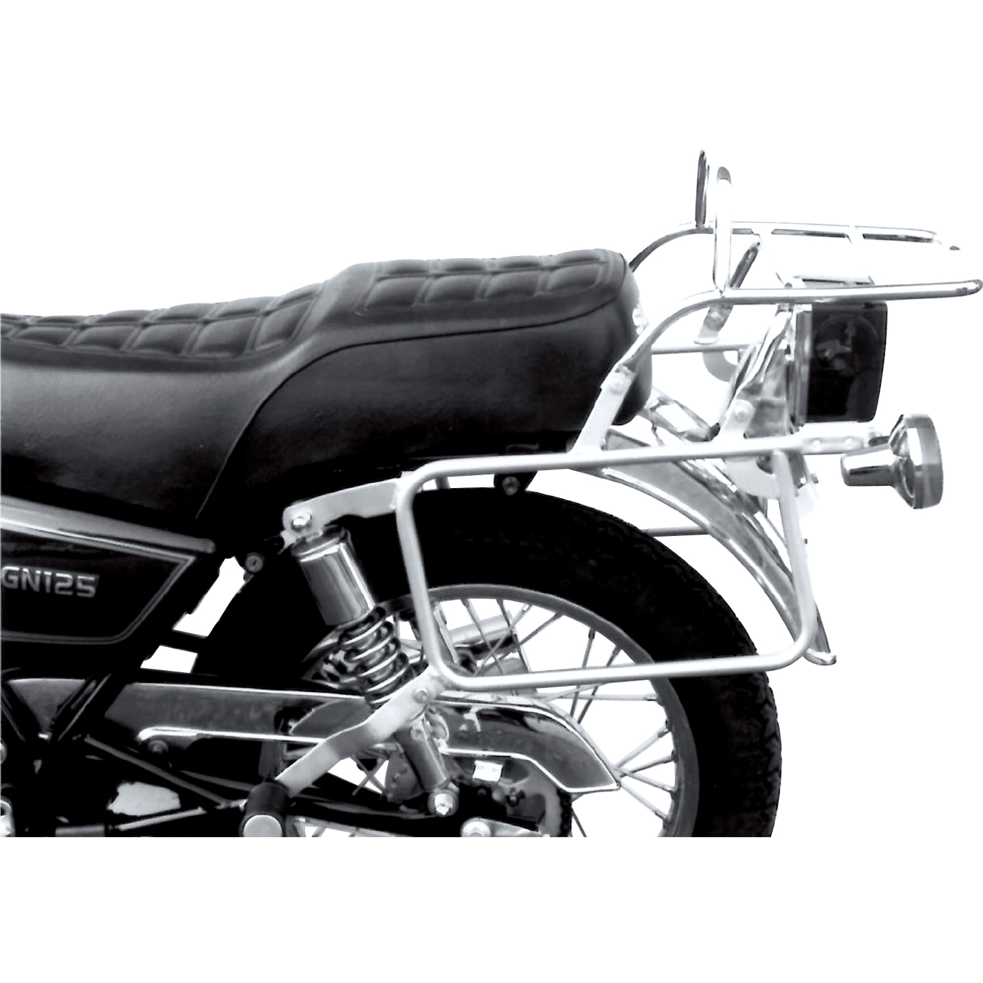 Hepco & Becker Komplett-Kofferträger chrom für Suzuki GN 125 1991-1996 - Motorradzubehör - Motorradgepäck