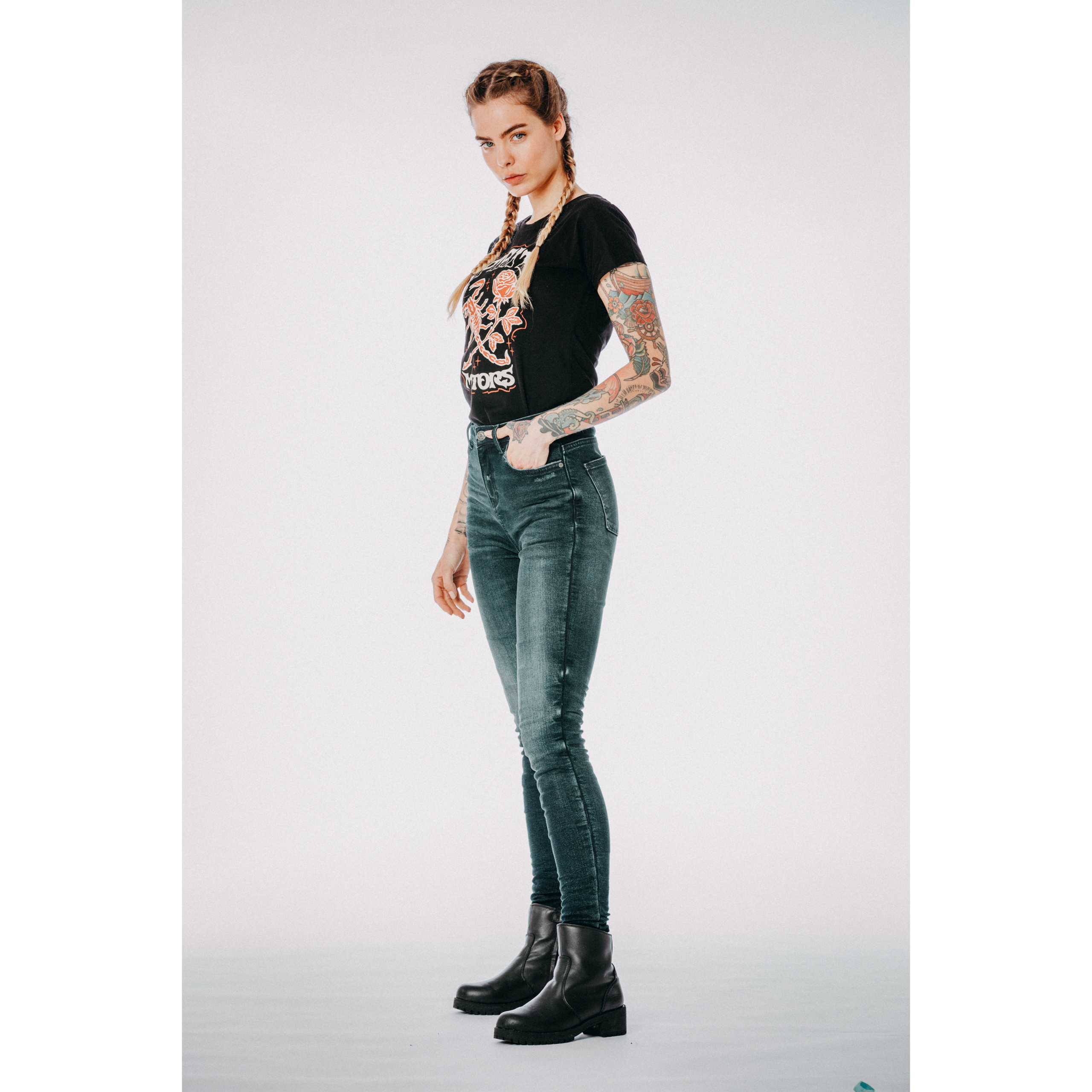 Spirit Motors-Skinny High Heather Damen Jeans blau 32/32-2100211999003240