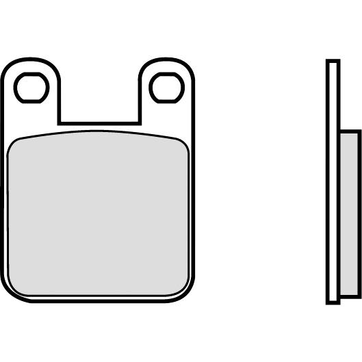Brembo Bremsbeläge organisch 07BB12.05 35,7x45,4x6mm - Motorradteile & Ersatzteile - Bremsen