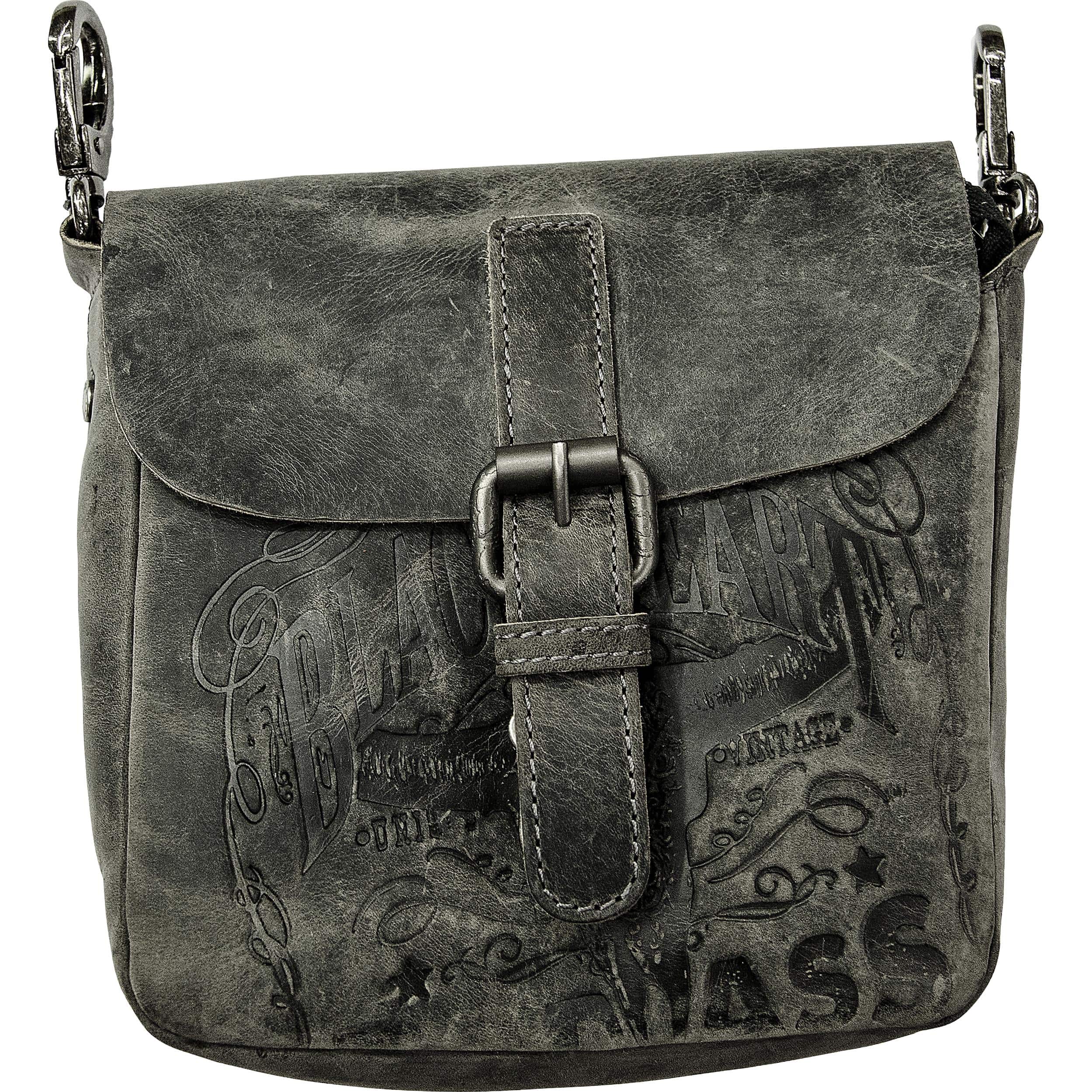 Jack's Inn 54-Leder Gürtel-/Umhängetasche "Black Thunder"-5726971207999180