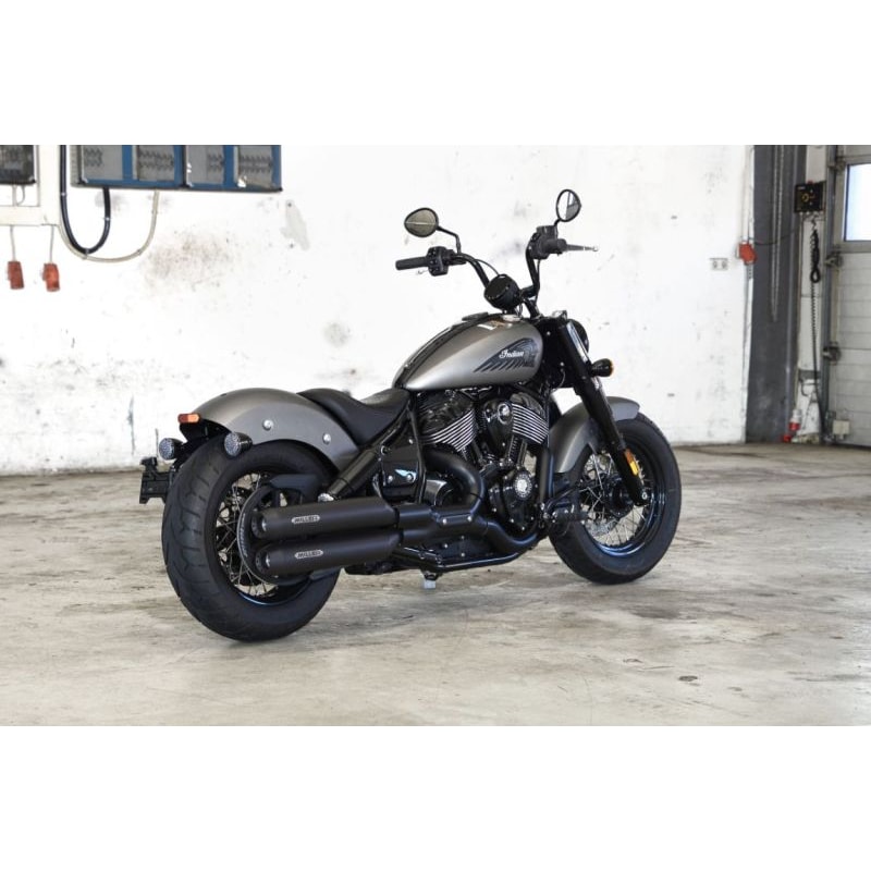 Miller Exhaust Auspuff Tapered Paar schwarz für Dark Horse/Bobber 25- - Motorradteile & Ersatzteile - Auspuff