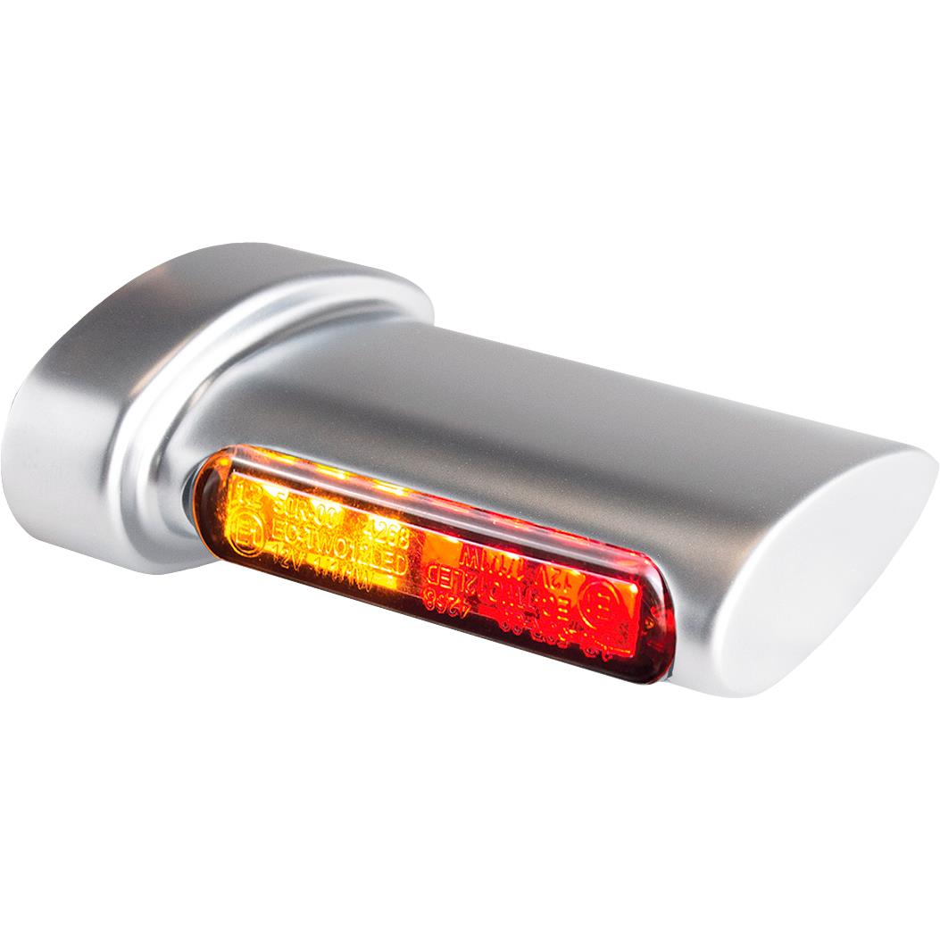 HeinzBikes LED Alu Blinker-/Rücklichtpaar Winglets für Harley seidenmat - Motorradteile & Ersatzteile - Beleuchtung