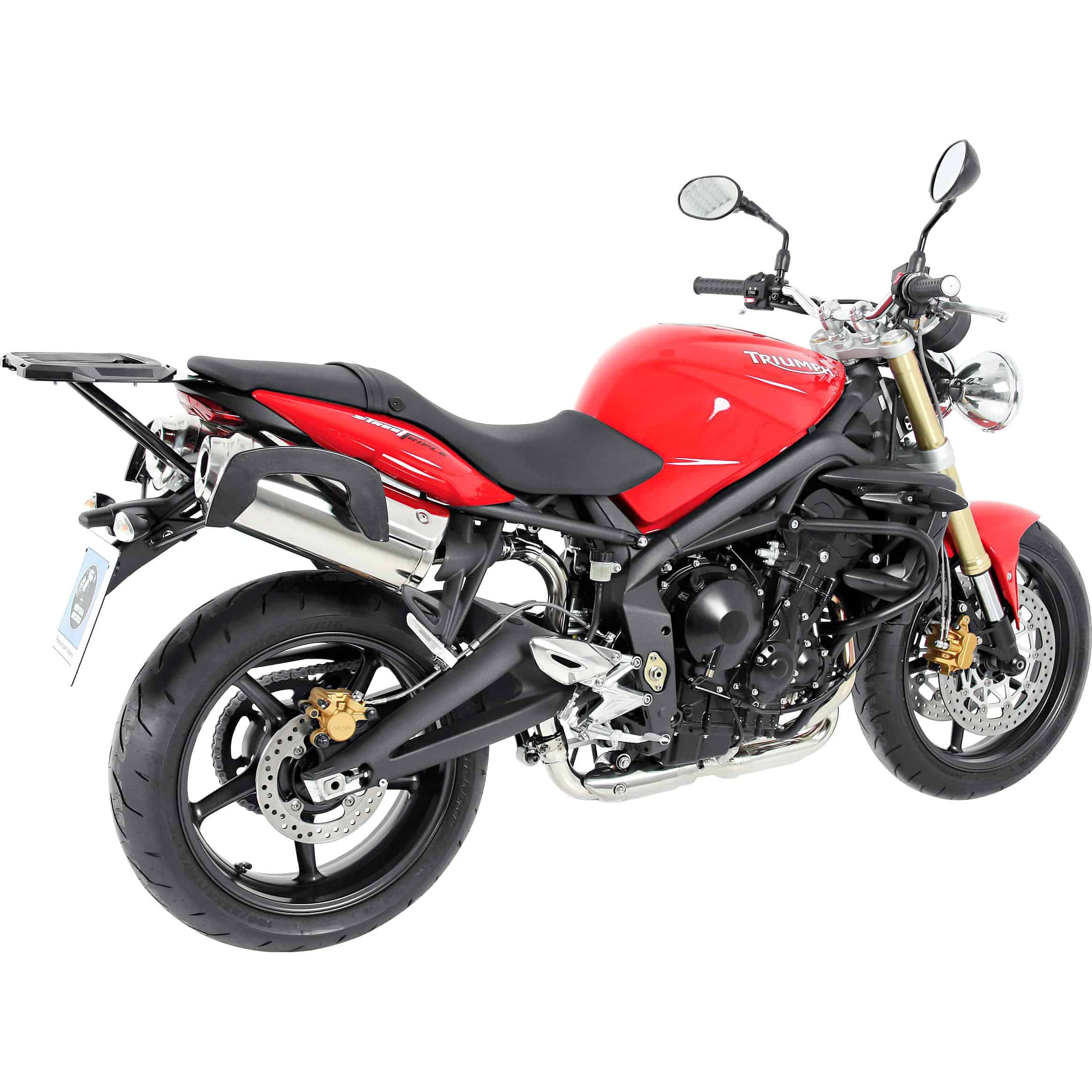 Hepco & Becker Alurack Gepäckbrücke schwarz für Street Triple 675 /R 07-12 - Motorradzubehör - Motorradgepäck