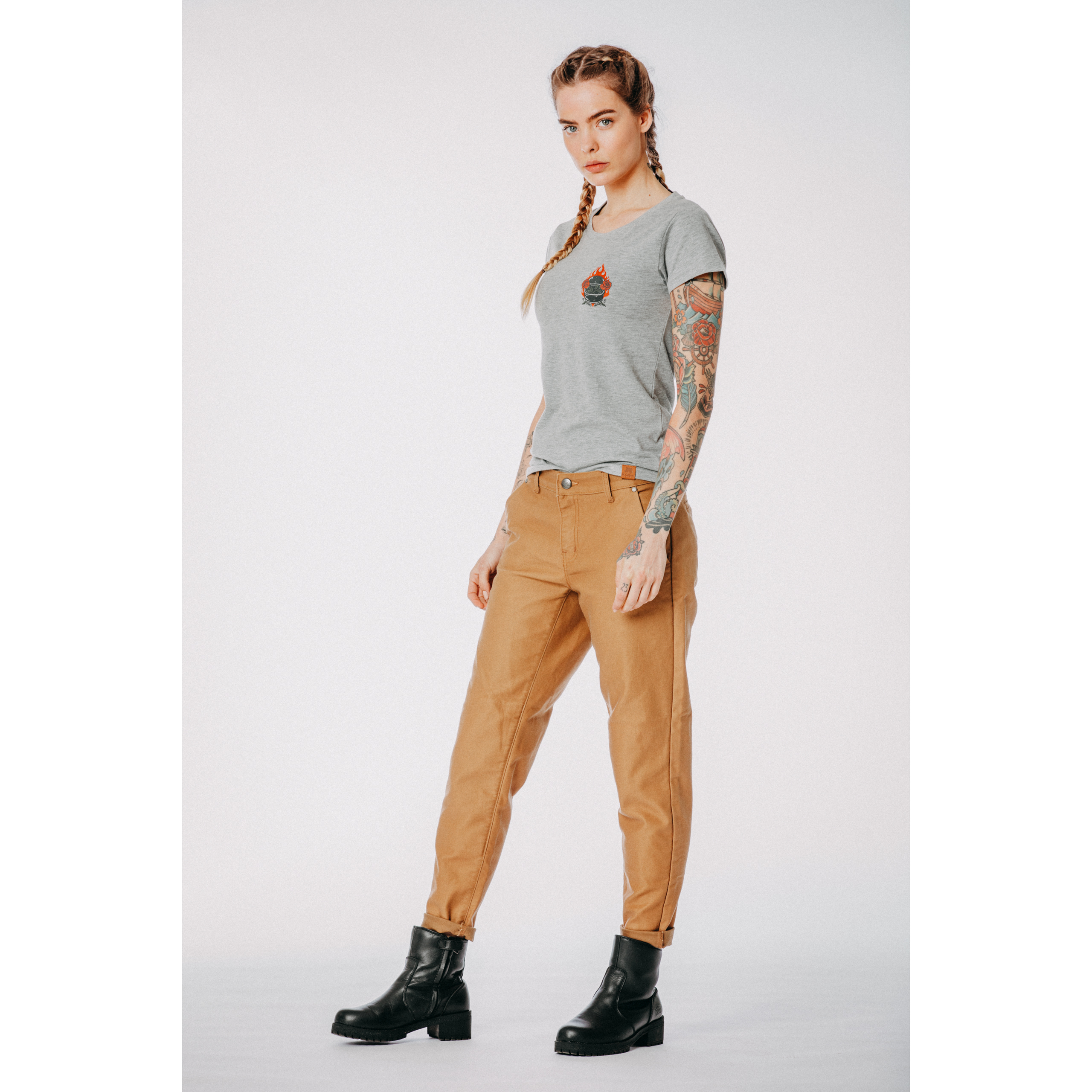Spirit Motors-Angelic Ava Damen Textilhose beige 36/30-2100201012013230