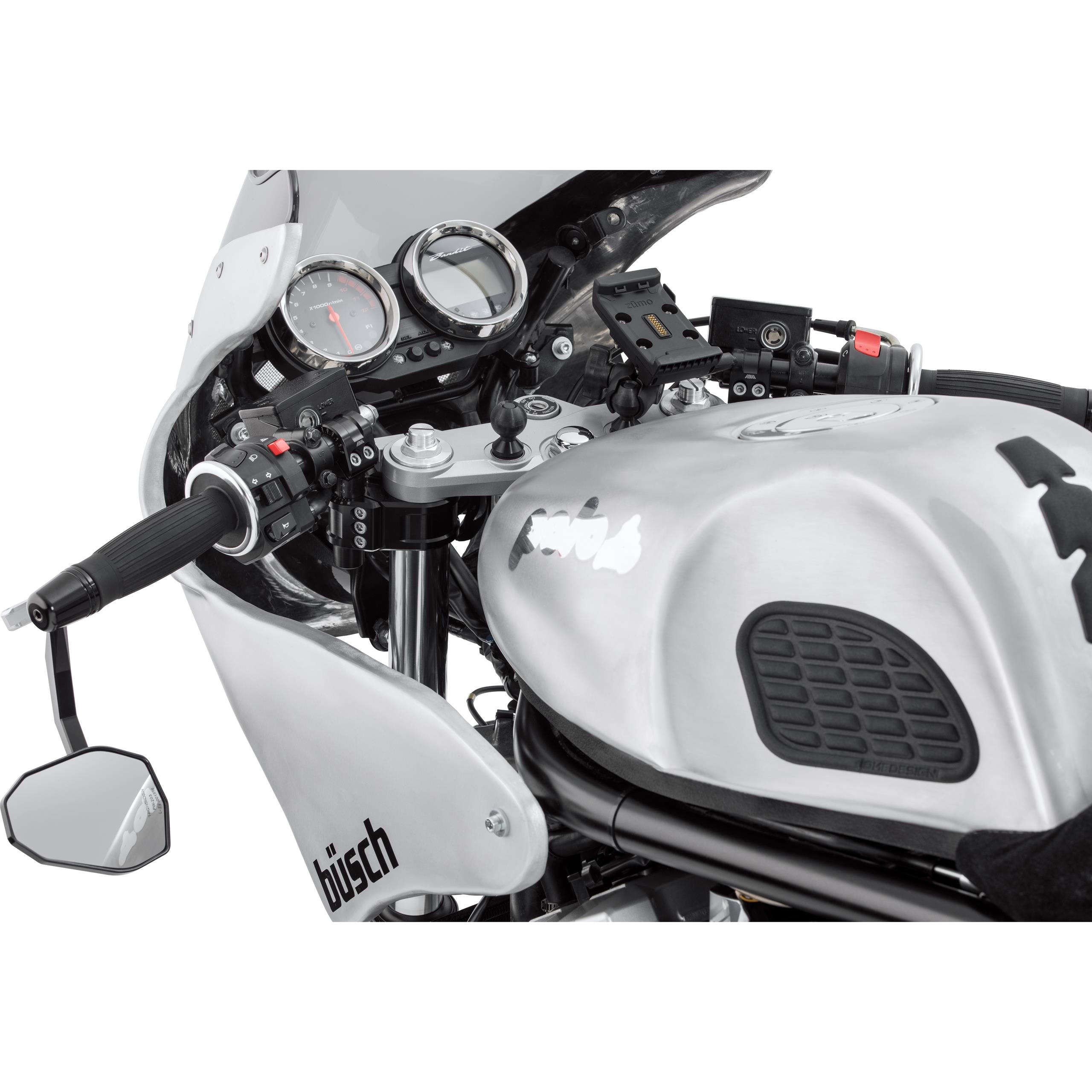 Print Tankprotektorenpaar seitlich "Retro Bumps" Lederlook schwarz - Motorradteile & Ersatzteile - Verkleidungen & Abdeckungen