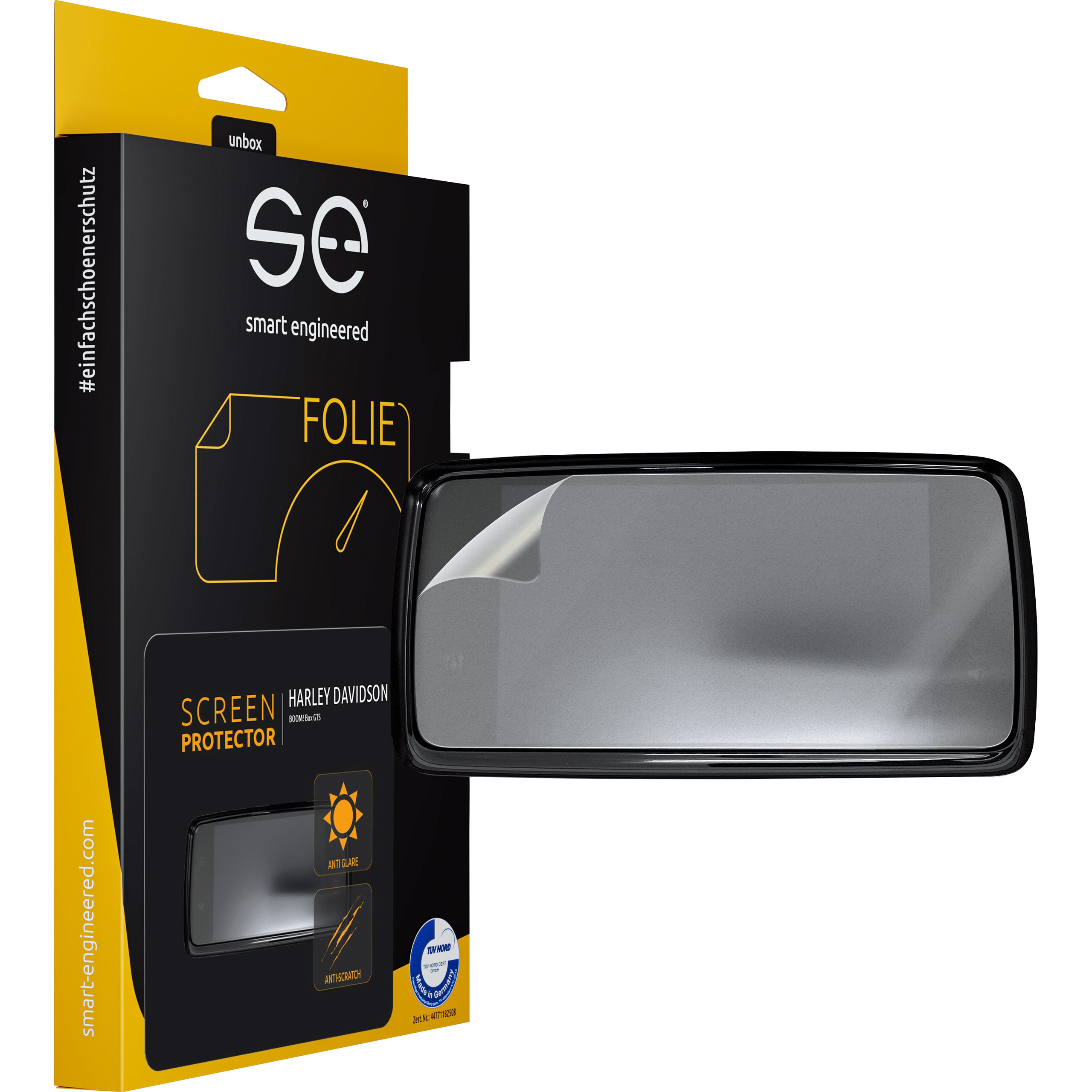 Smart Engineered Cockpit protective film anti-reflective for Harley Boom Box GTS Pre