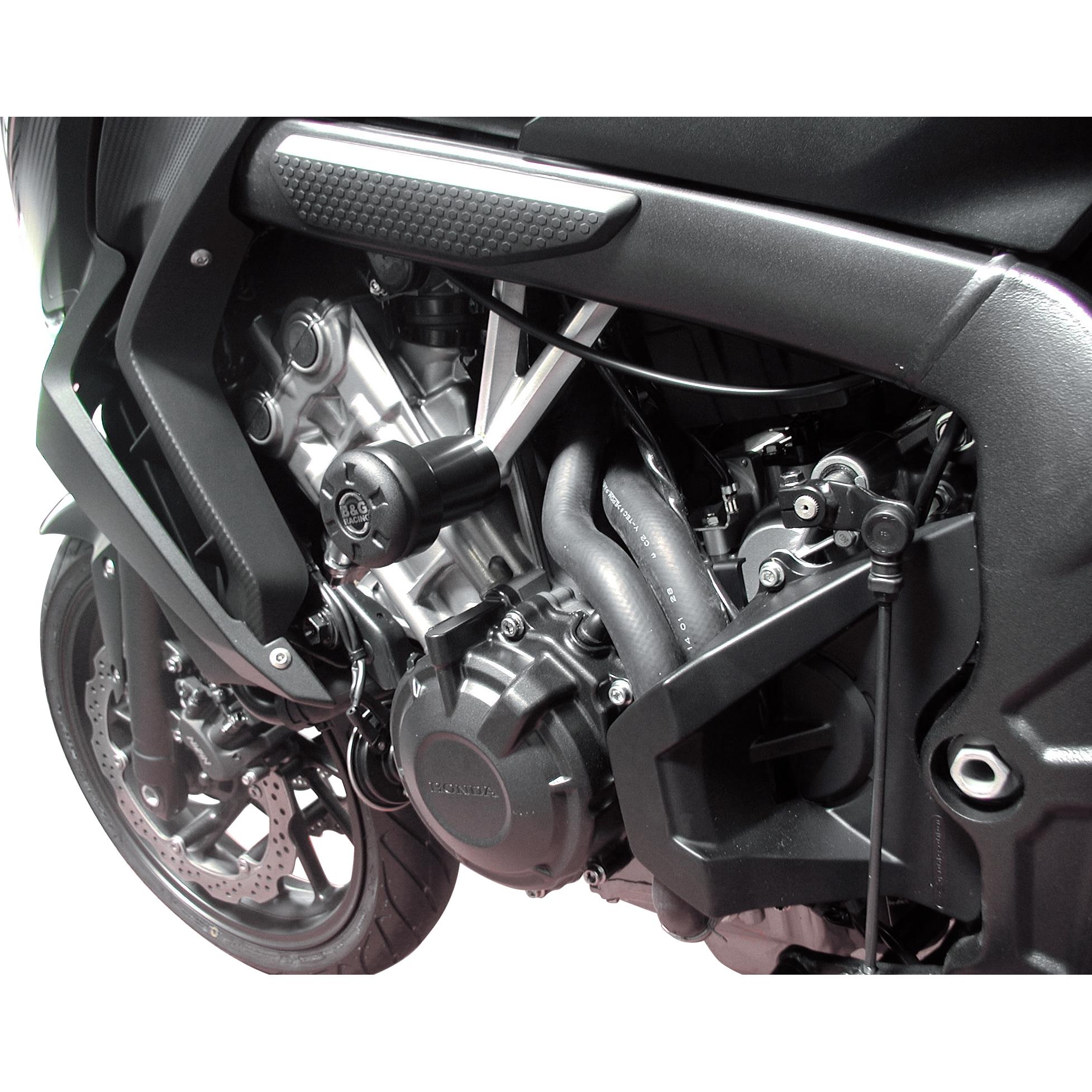 B&G Sturzpads Racing Polyamid schwarz für Honda CB 650 F - Motorradteile & Ersatzteile - Anbauteile