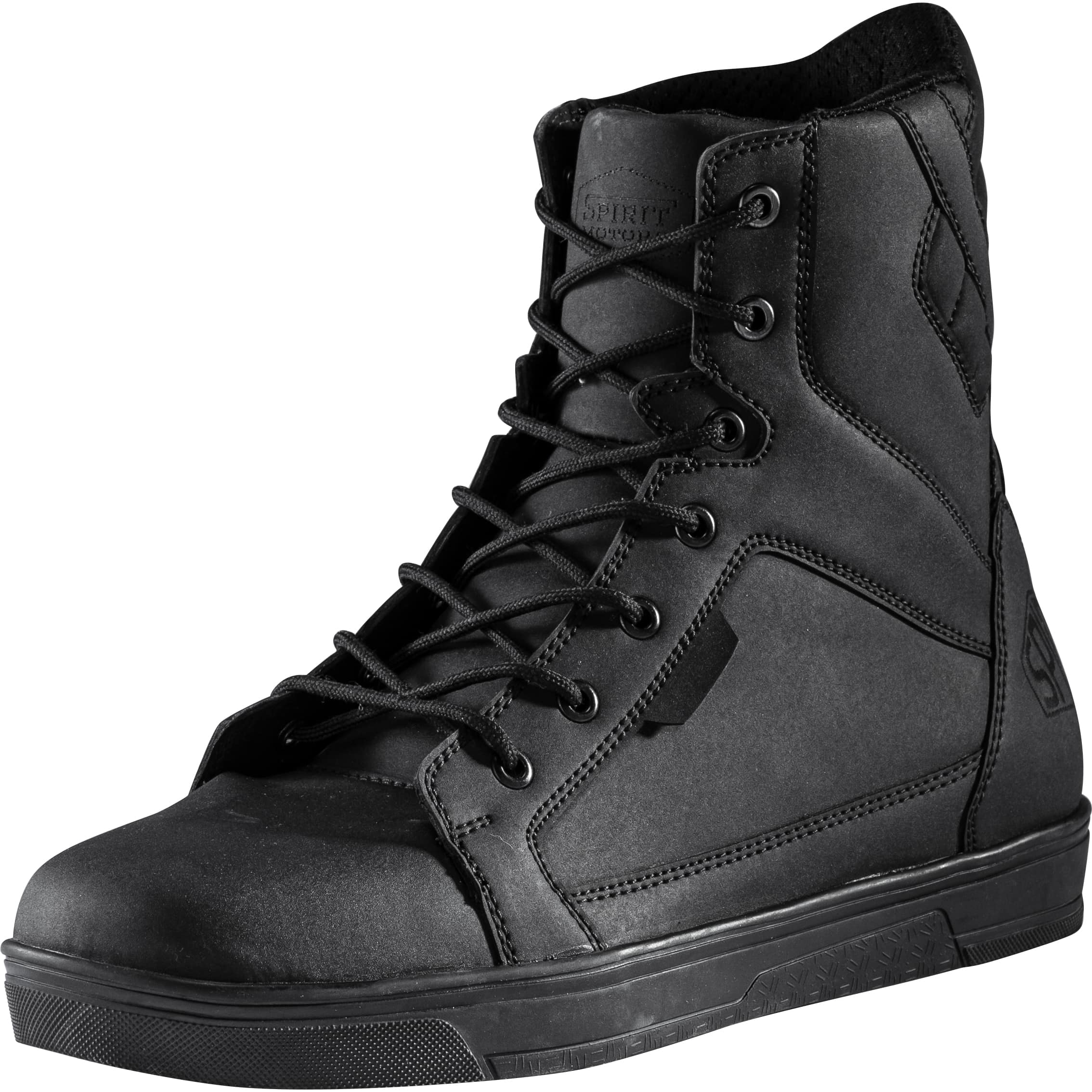 Spirit Motors Joe Flow Motorradschnürstiefel kurz schwarz 42 - Motorradbekleidung - Motorradstiefel & Motorradschuhe