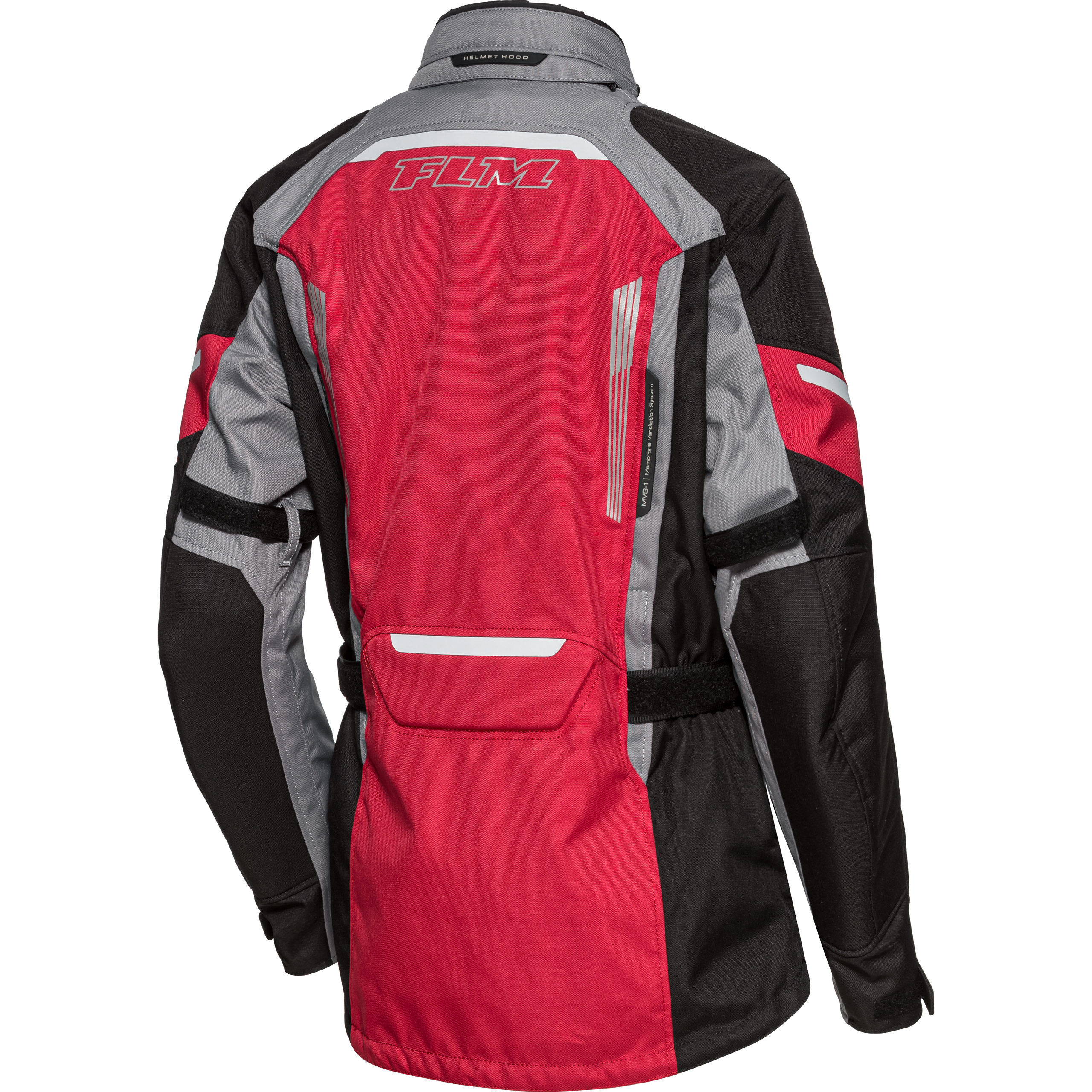 FLM-Damen Touren Textiljacke 3.0 schwarz/grau/rot M-2014121999002109