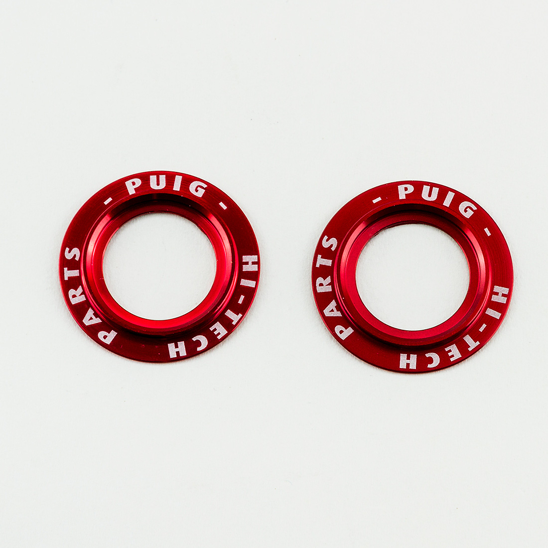 Puig Aluminiumringe für Sturzpads Achse 20025R rot