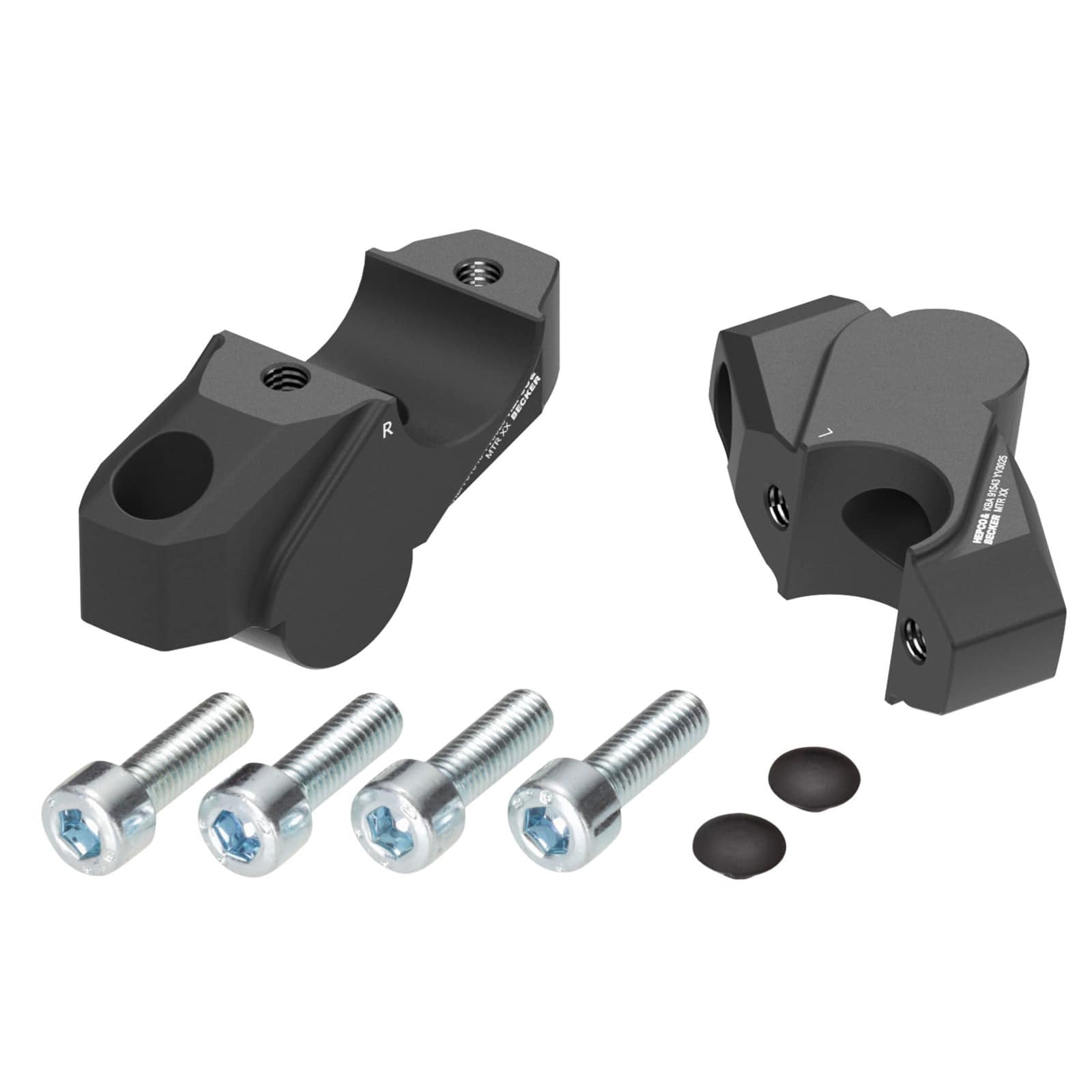 Hepco & Becker Lenkerverlegung 30/25mm schwarz für XT 1200 Super Tene 13-20 - Motorradteile & Ersatzteile - Lenker, Griffe & Hebel