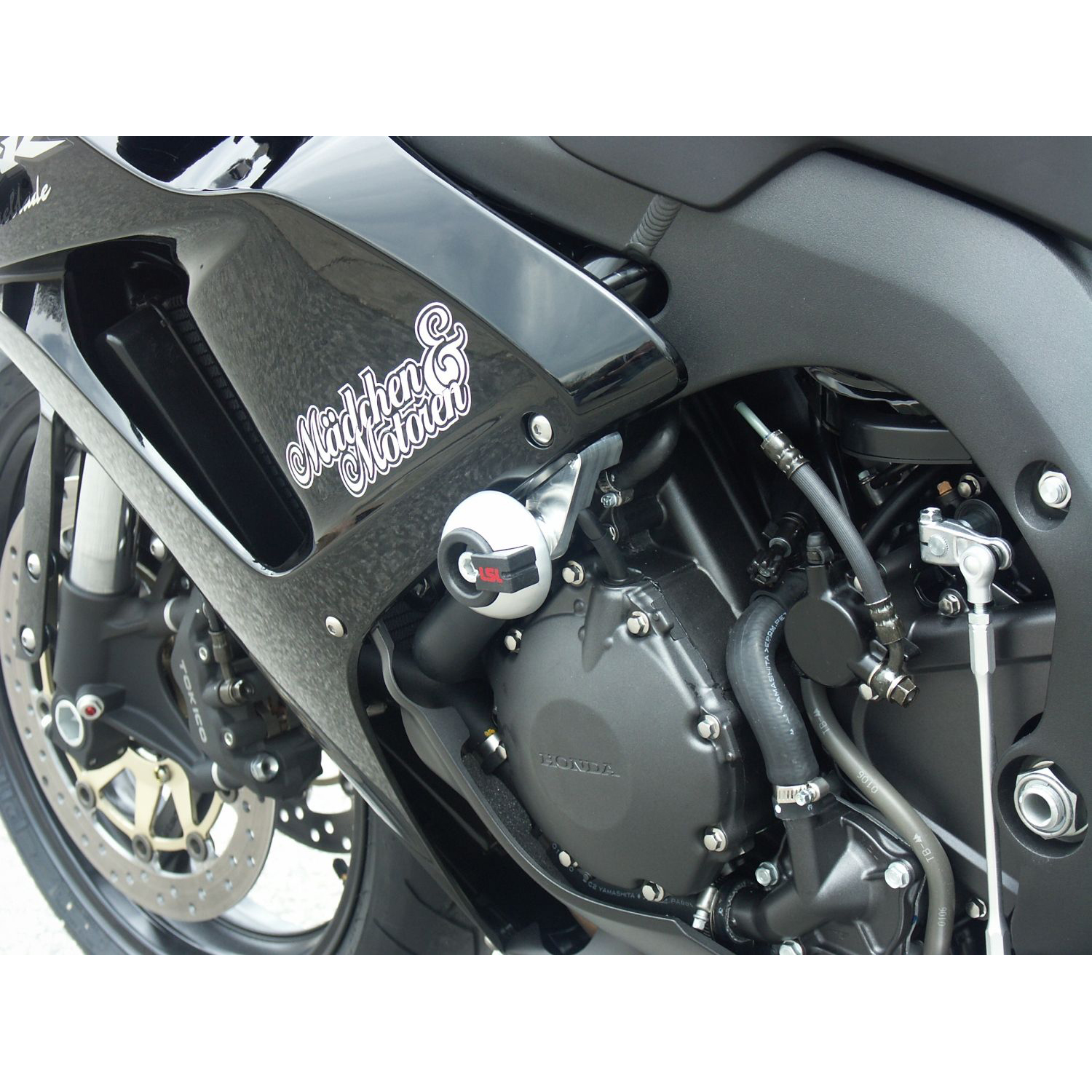 LSL Sturzpadanbausatz Crash Pad Rahmen für CBR 1000 RR 2004-2007 - Motorradteile & Ersatzteile - Anbauteile