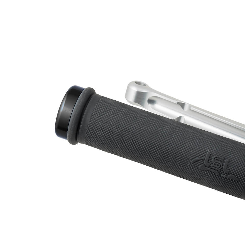 LSL Lenkerenden für 14mm Innen-Ø Flat Cap schwarz - Motorradteile & Ersatzteile - Lenker, Griffe & Hebel