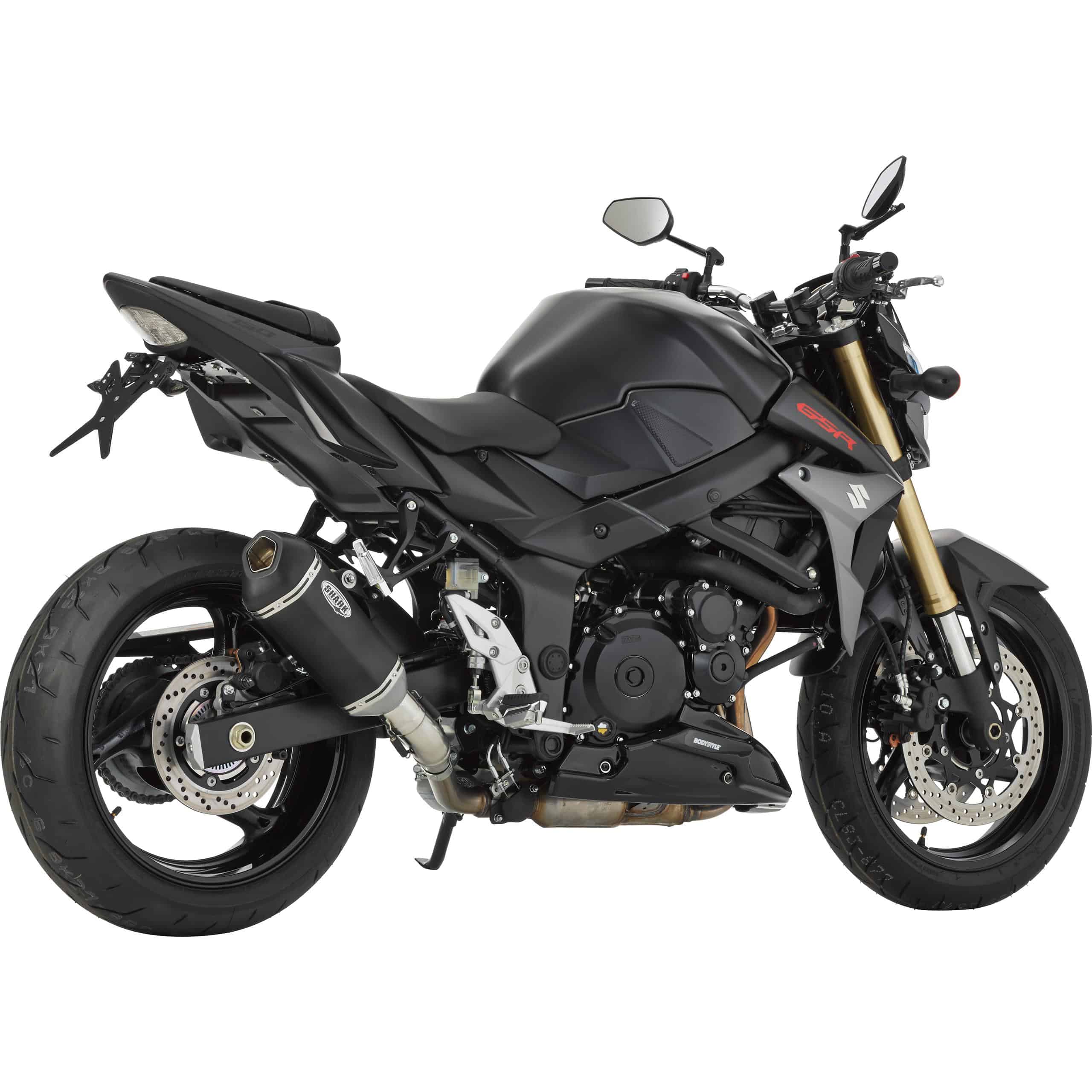 Shark exhaust DSX-10 Auspuff Short für Suzuki GSR 750 schwarz - Motorradteile & Ersatzteile - Auspuff