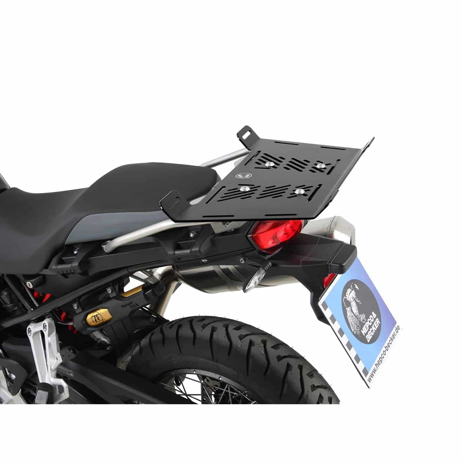 Hepco & Becker Gepäckbrückenverbreiterung für BMW F 800 GS 2024- mit Edelst - Motorradzubehör - Motorradgepäck