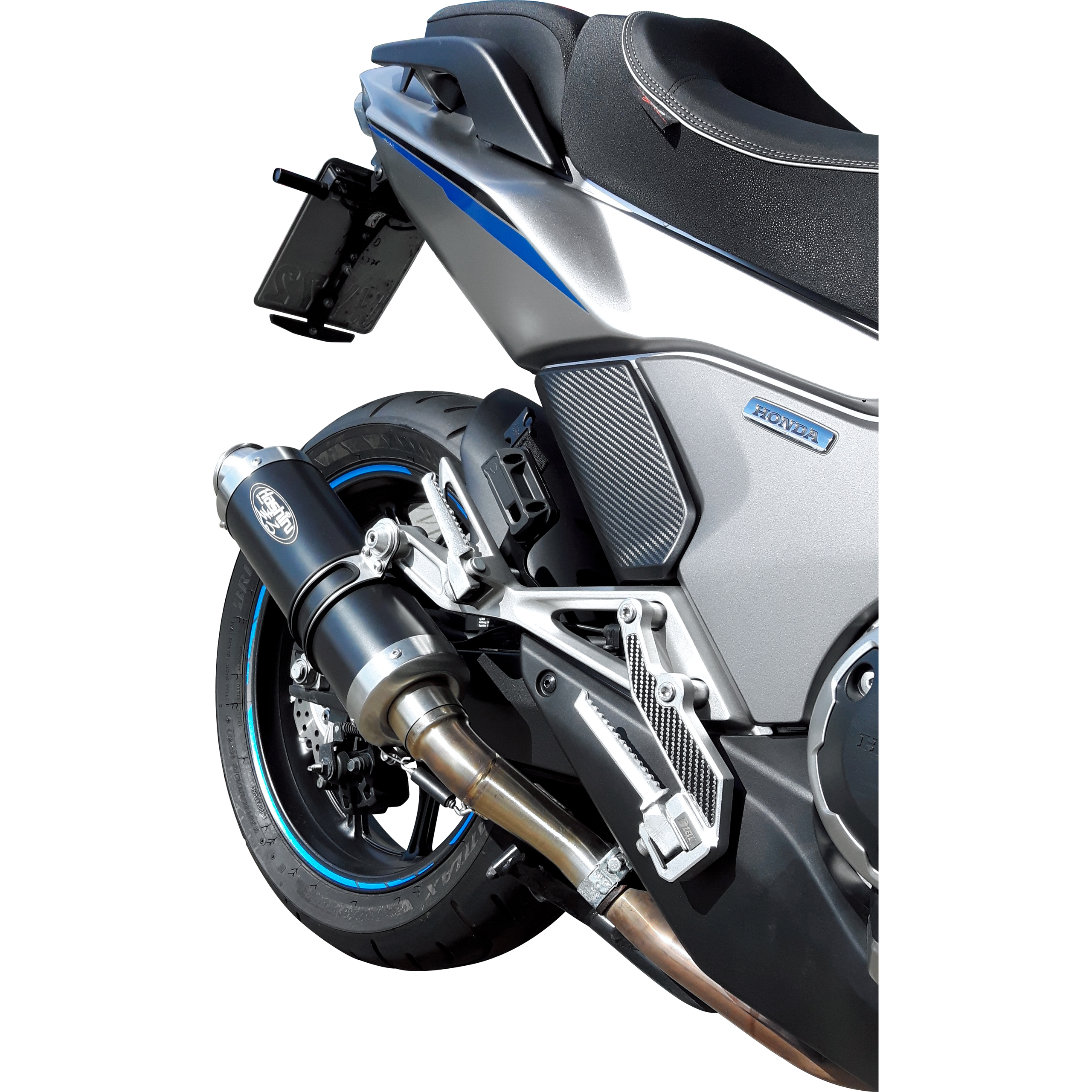 Hashiru-Auspuff ST05 rund schwarz für Honda NC 750 S/X/Integra 2016--5733081000999110