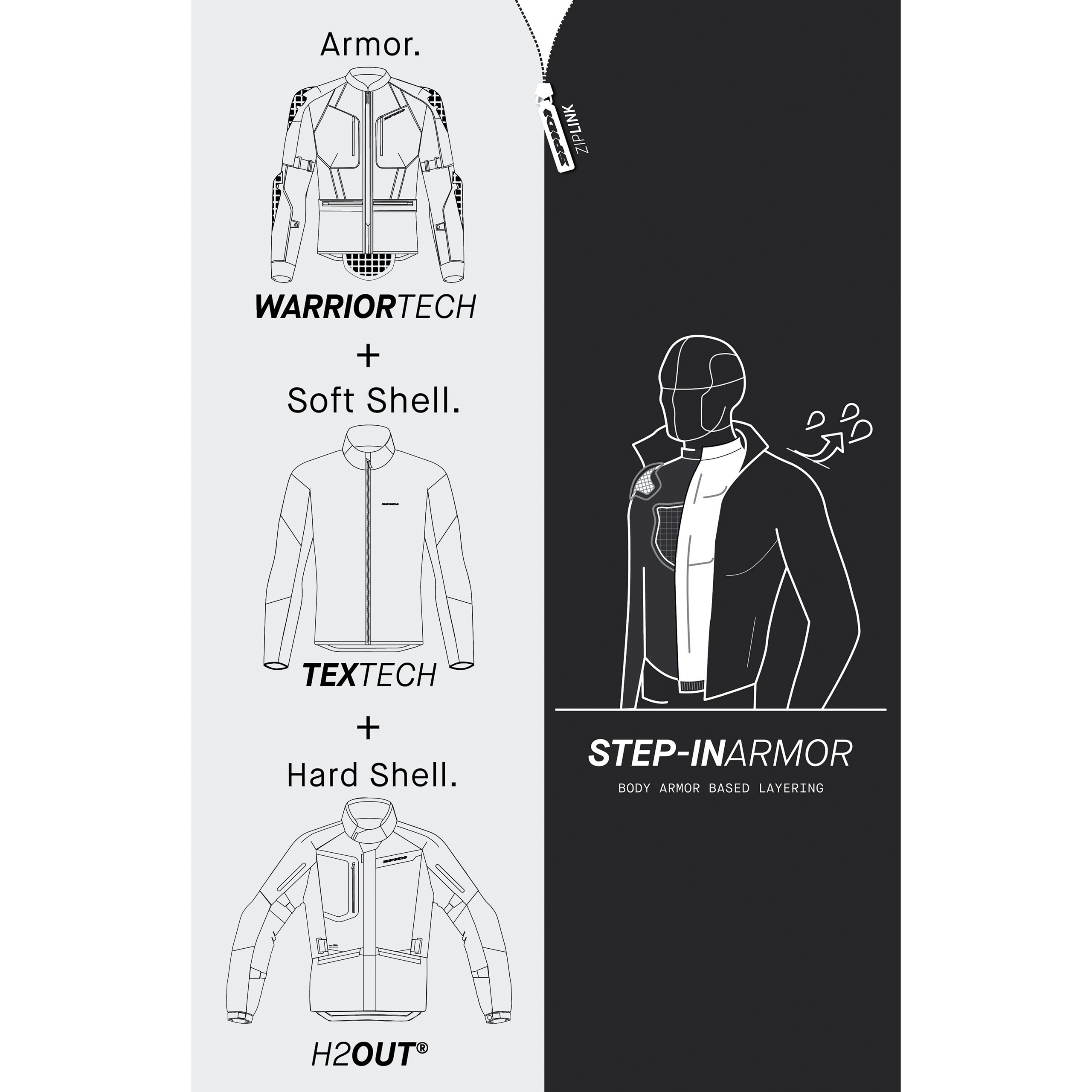 SPIDI-Mission-T Textiljacke schwarz-2016391999001