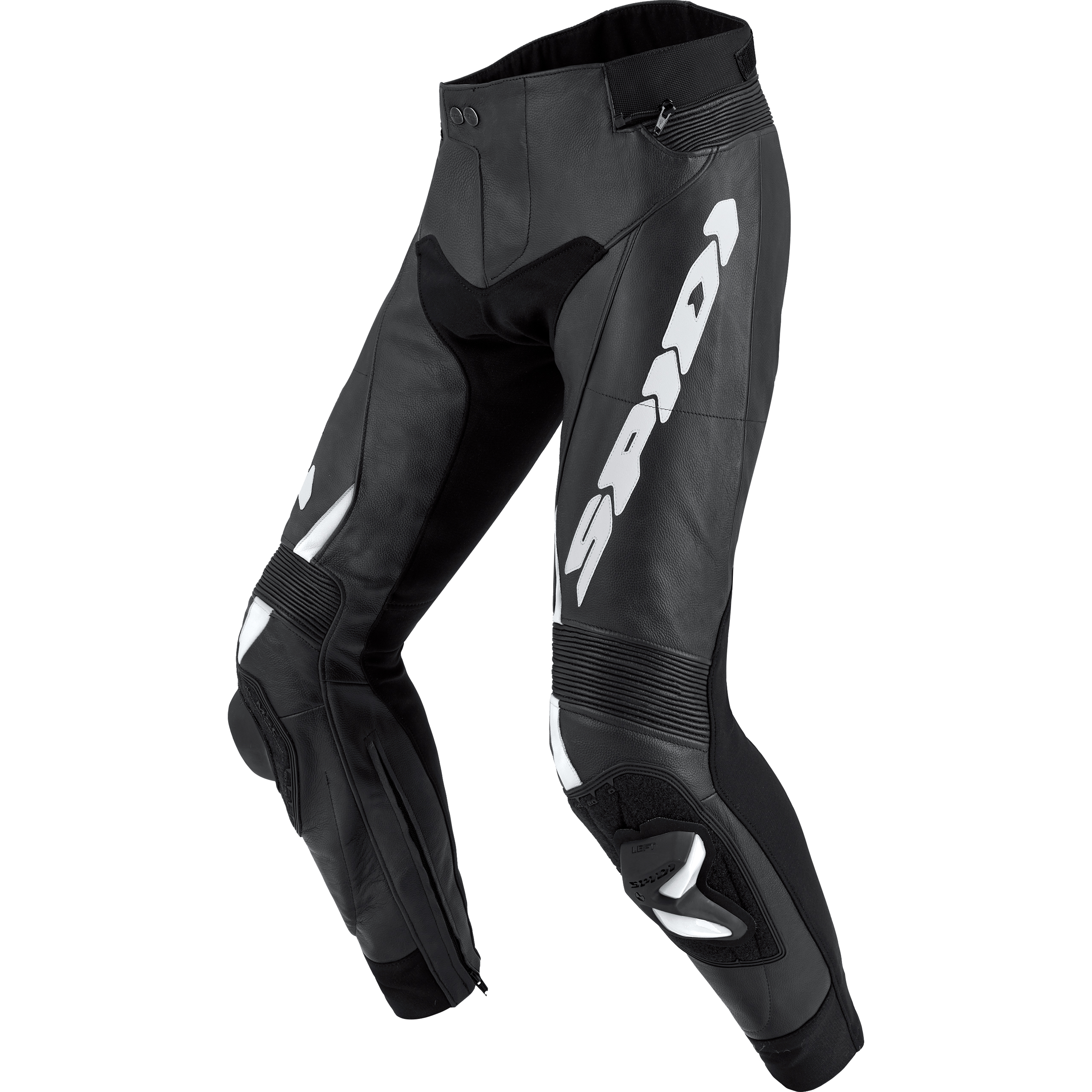 SPIDI RR Pro 2 Lederhose schwarz/weiß 25 (50 kurz) - Motorradbekleidung - Motorradbekleidung Herren