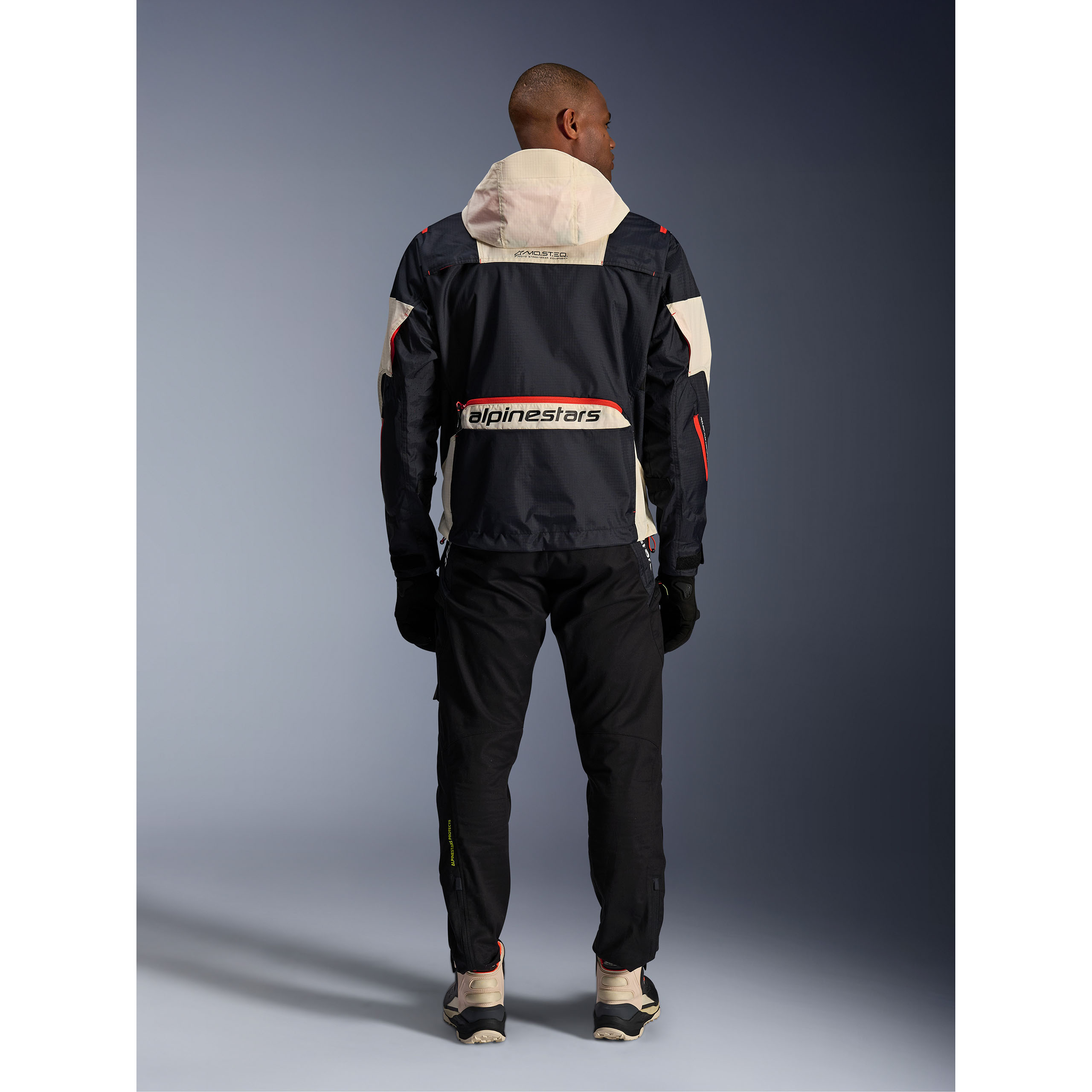 Alpinestars-Mogress Air Jacke black almond hot orange L-0002135999909010