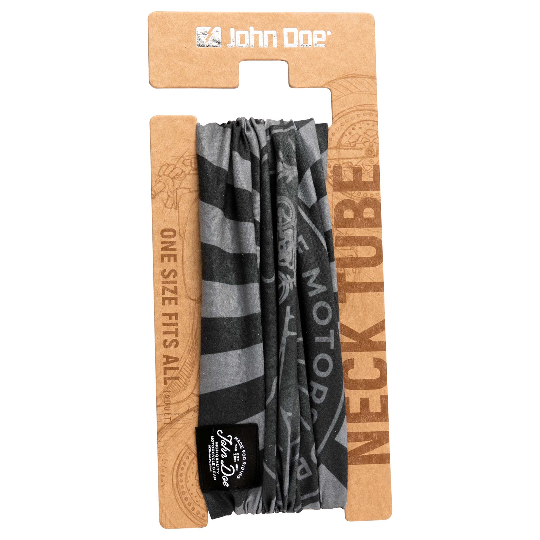 John Doe-Tube Springfield Halstuch schwarz/grau-0000499999048