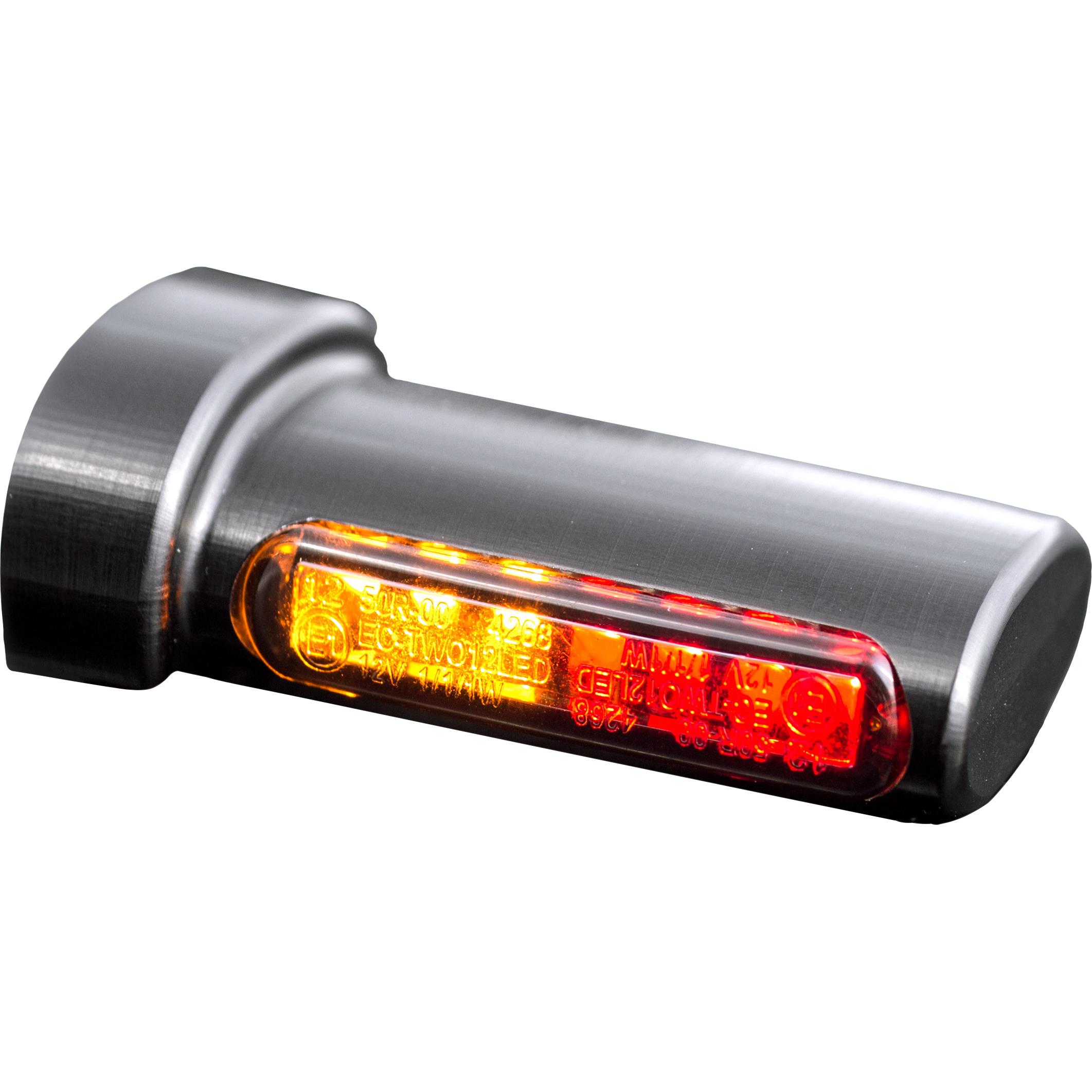 HeinzBikes LED Alu Blinker-/Rücklichtpaar Winglets für Harley schwarz - Motorradteile & Ersatzteile - Beleuchtung