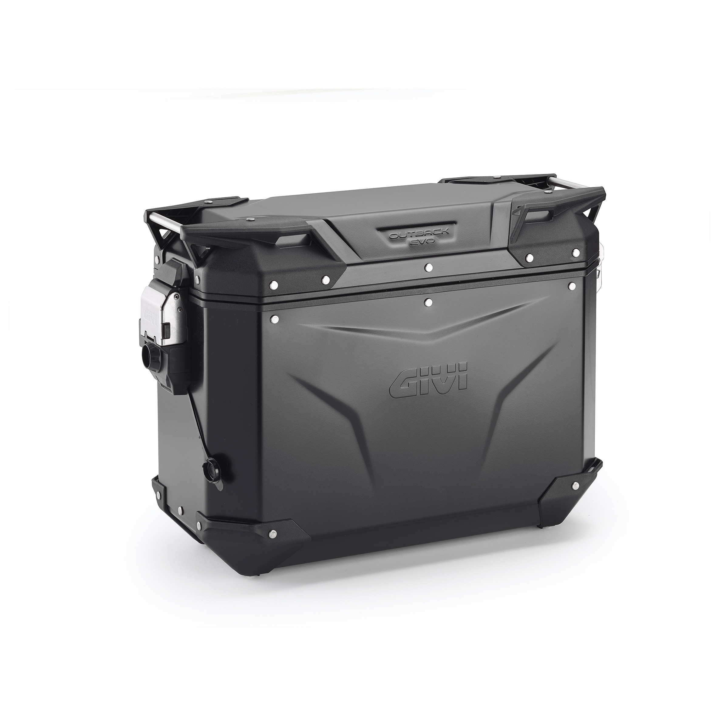 Givi Monokey® Cam-Side Alukoffer Outback Evo oS schwarz rechts 37 - Motorradzubehör - Motorradgepäck