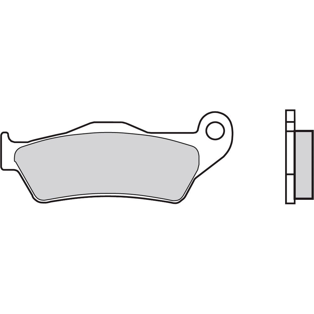 Brembo Bremsbeläge Sintermetall 07BB28.SP hinten 94x36,2x8,6/10,1mm - Motorradteile & Ersatzteile - Bremsen