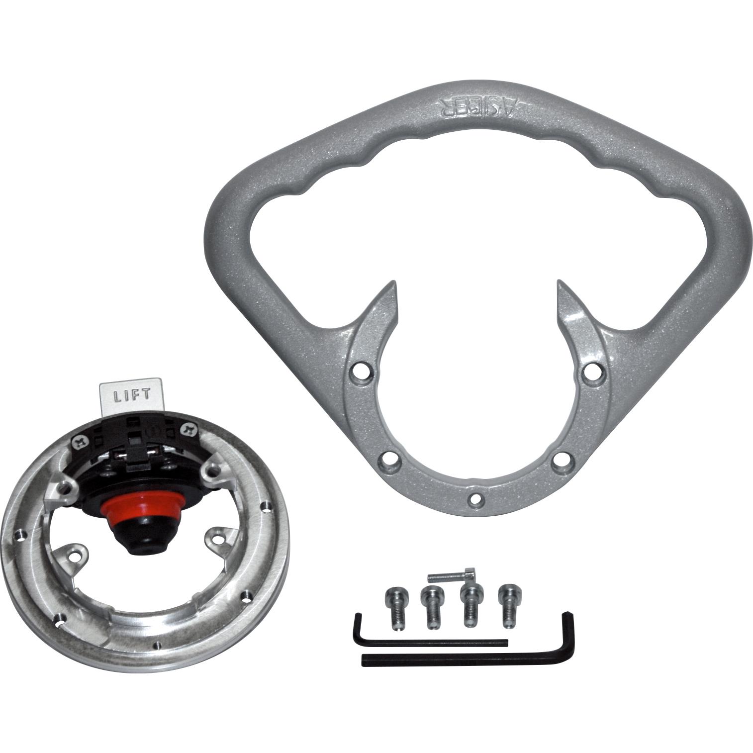 DuoDrive Beifahrerhaltegriff ohne Schrauben BR 02 S silber - Motorradteile & Ersatzteile - Lenker, Griffe & Hebel