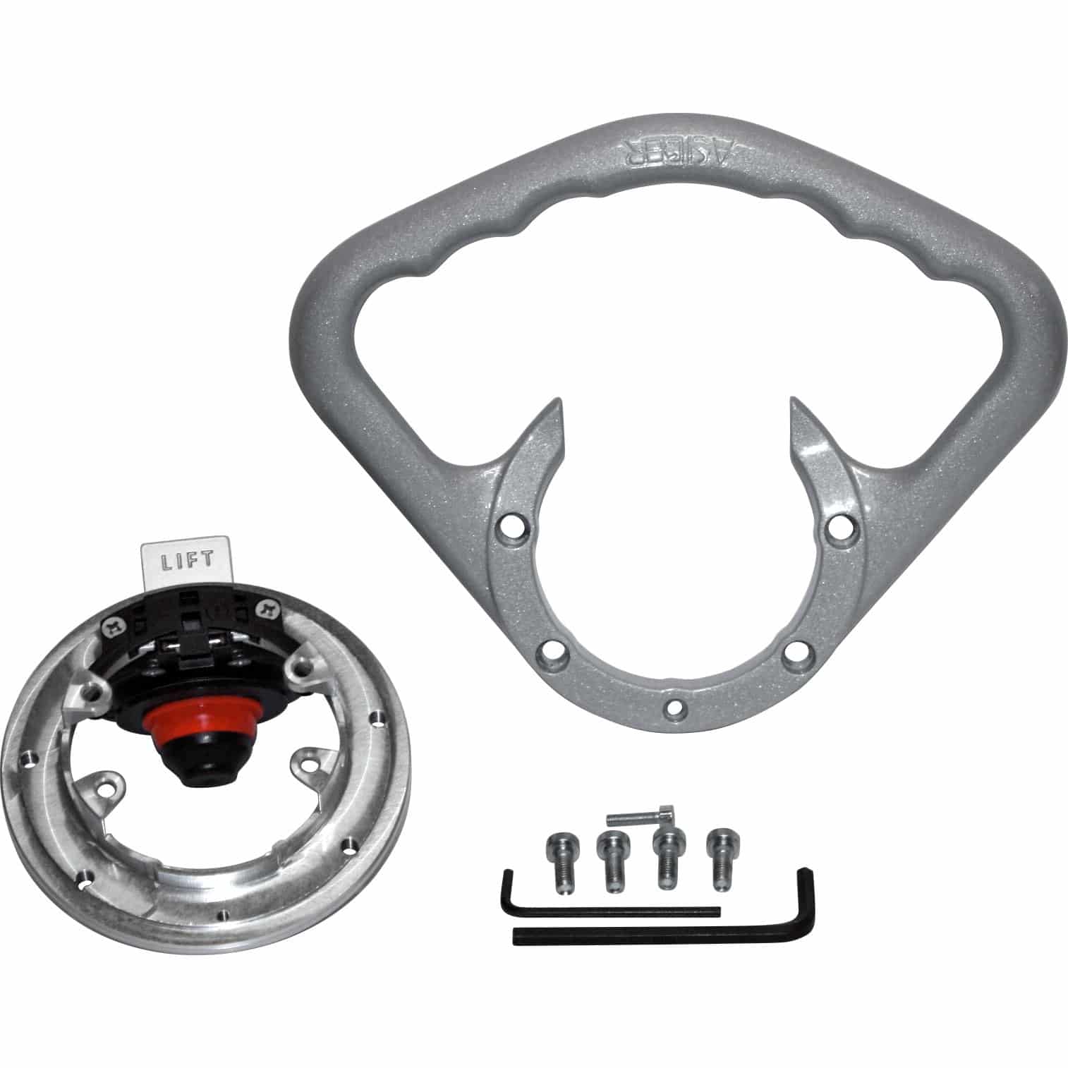 DuoDrive Beifahrerhaltegriff ohne Schrauben BR 02 S silber - Motorradteile & Ersatzteile - Lenker, Griffe & Hebel
