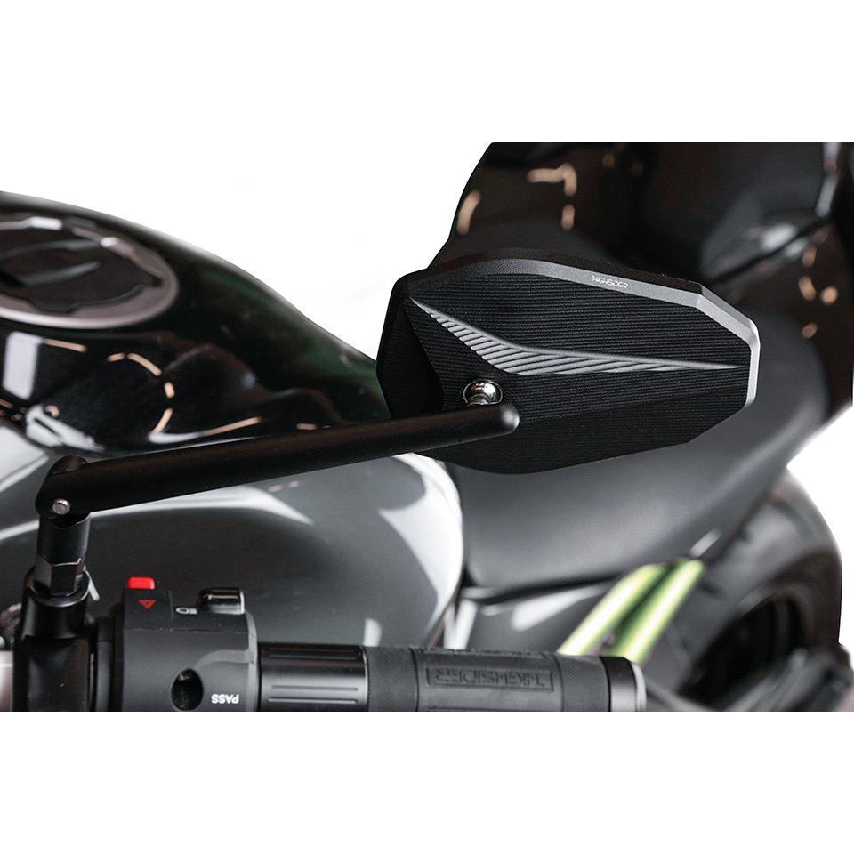 Highsider-Lenkerspiegel M10x1,25R+L Victory-X Alu schwarz-5732491113004810