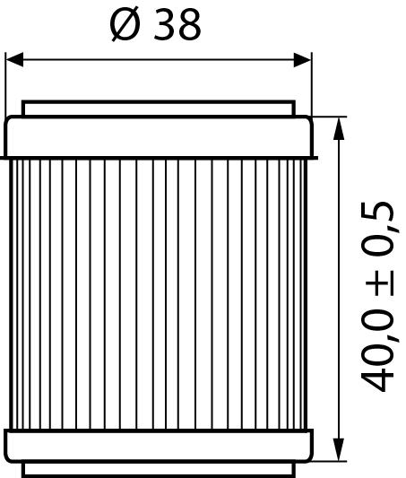 Hi-Q Ölfilter Einsatz OF141 für Yamaha/Fantic/Gas Gas/TGB - Motorradteile & Ersatzteile - Filter & Schläuche