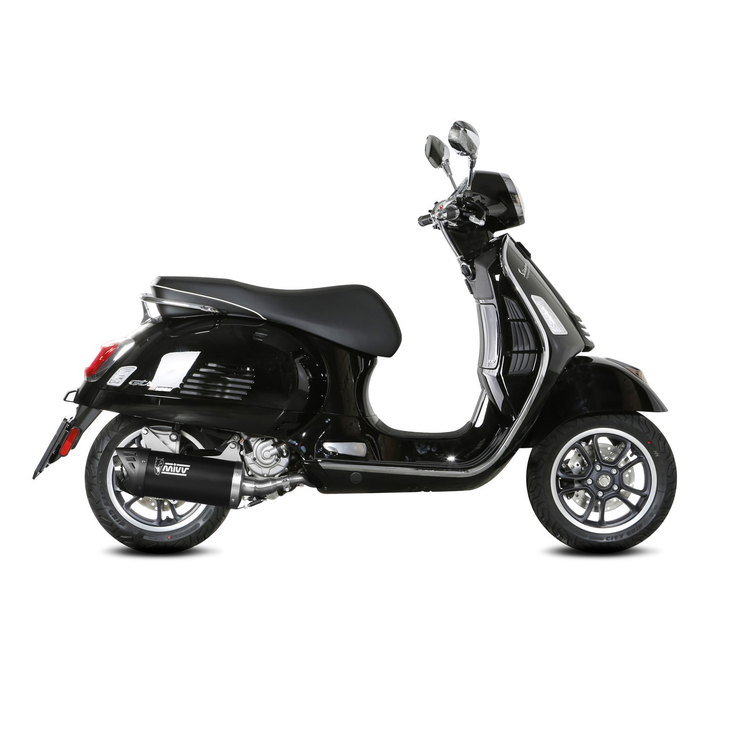 MIVV exhaust Mover MV.PG.0008.KV black for GTS/GTV 300 21-24