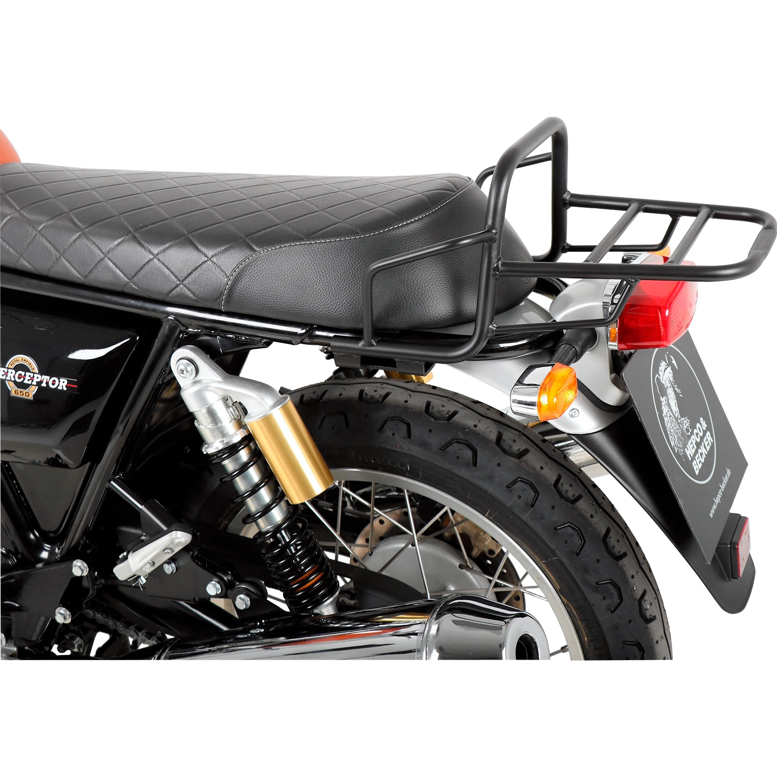 Hepco & Becker Rohrgepäckbrücke TC schwarz für Enfield Interceptor 650 - Motorradzubehör - Motorradgepäck