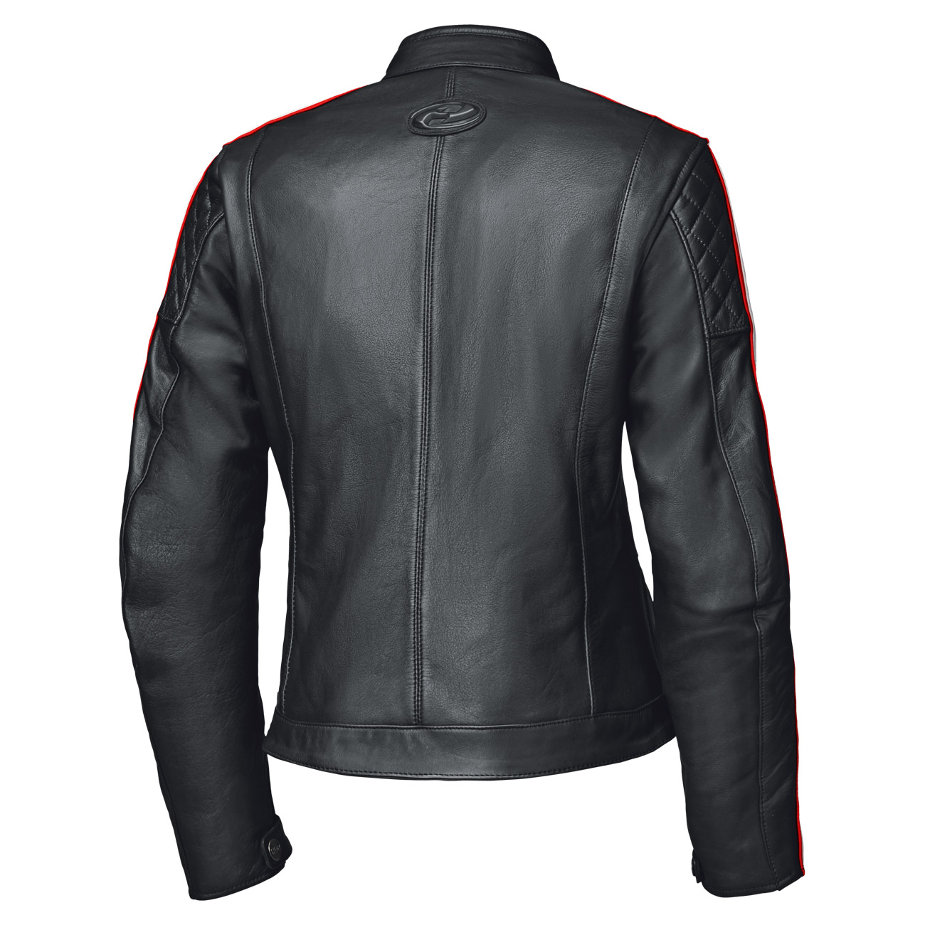 Held-Brixham Damen Lederjacke schwarz/rot 44-0002238999033303