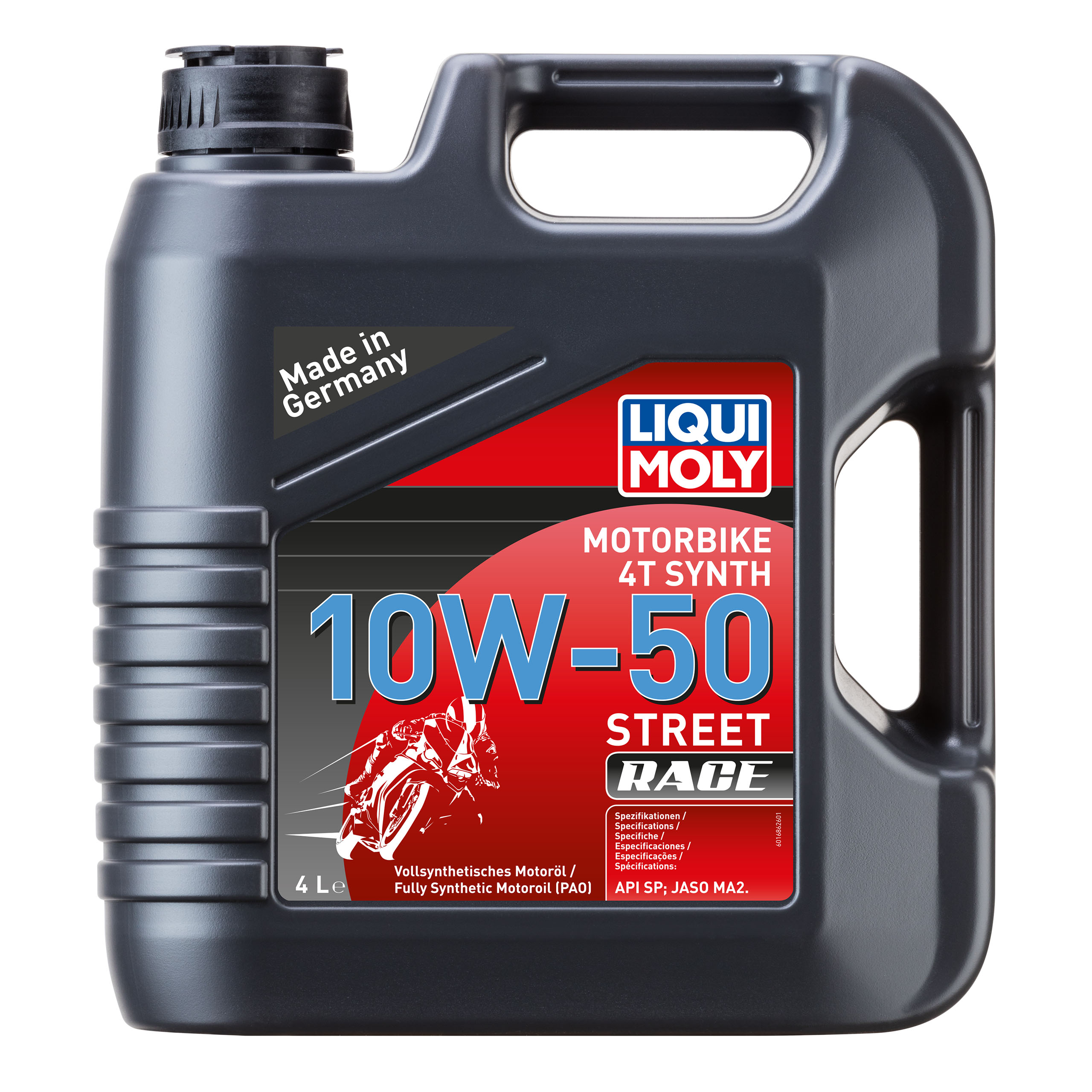 Liqui Moly-Motoröl Motorbike 4T 10W-50 Street Race Vollsynthet. 4 Liter-5702331246000061