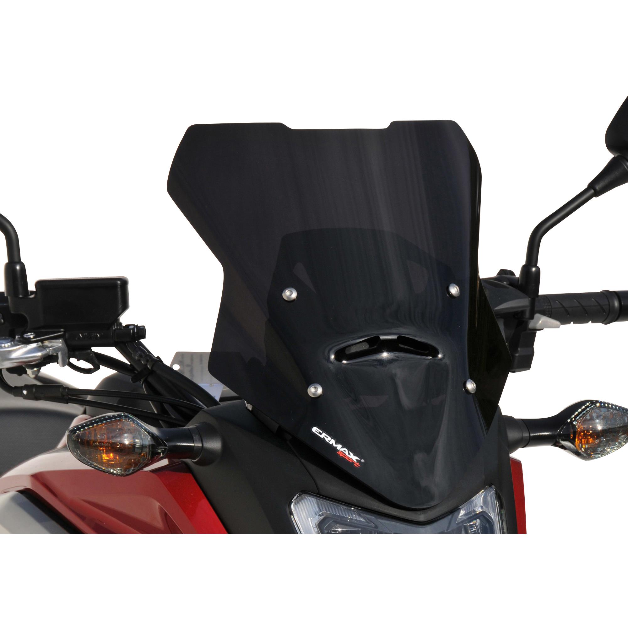 Ermax Scheibe Sport schwarz für Honda NC 750 X 2016-2020 - Motorradteile & Ersatzteile - Verkleidungen & Abdeckungen
