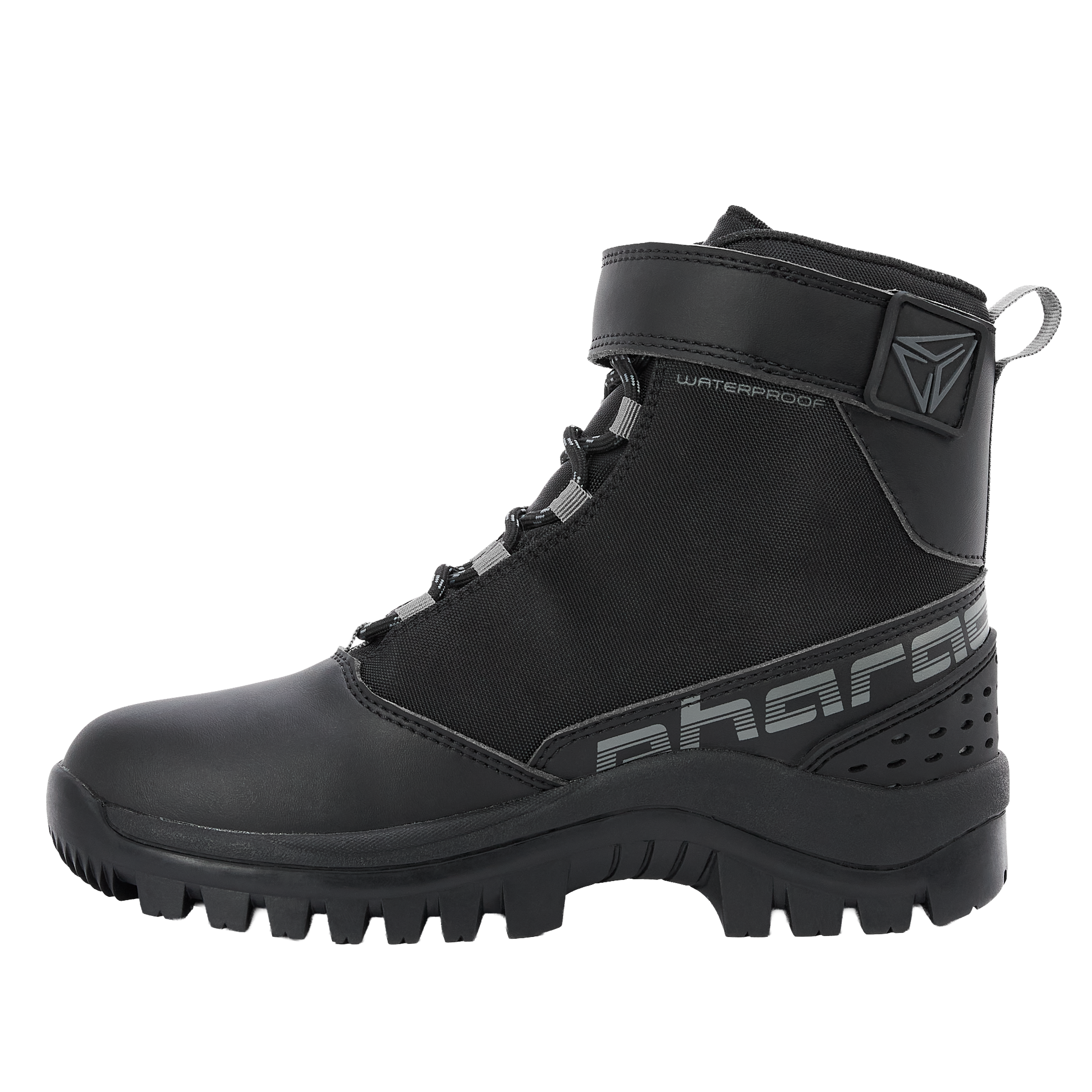 Pharao-Siljan II WP Damen Motorradschnürstiefel kurz schwarz 39-0001637999001739