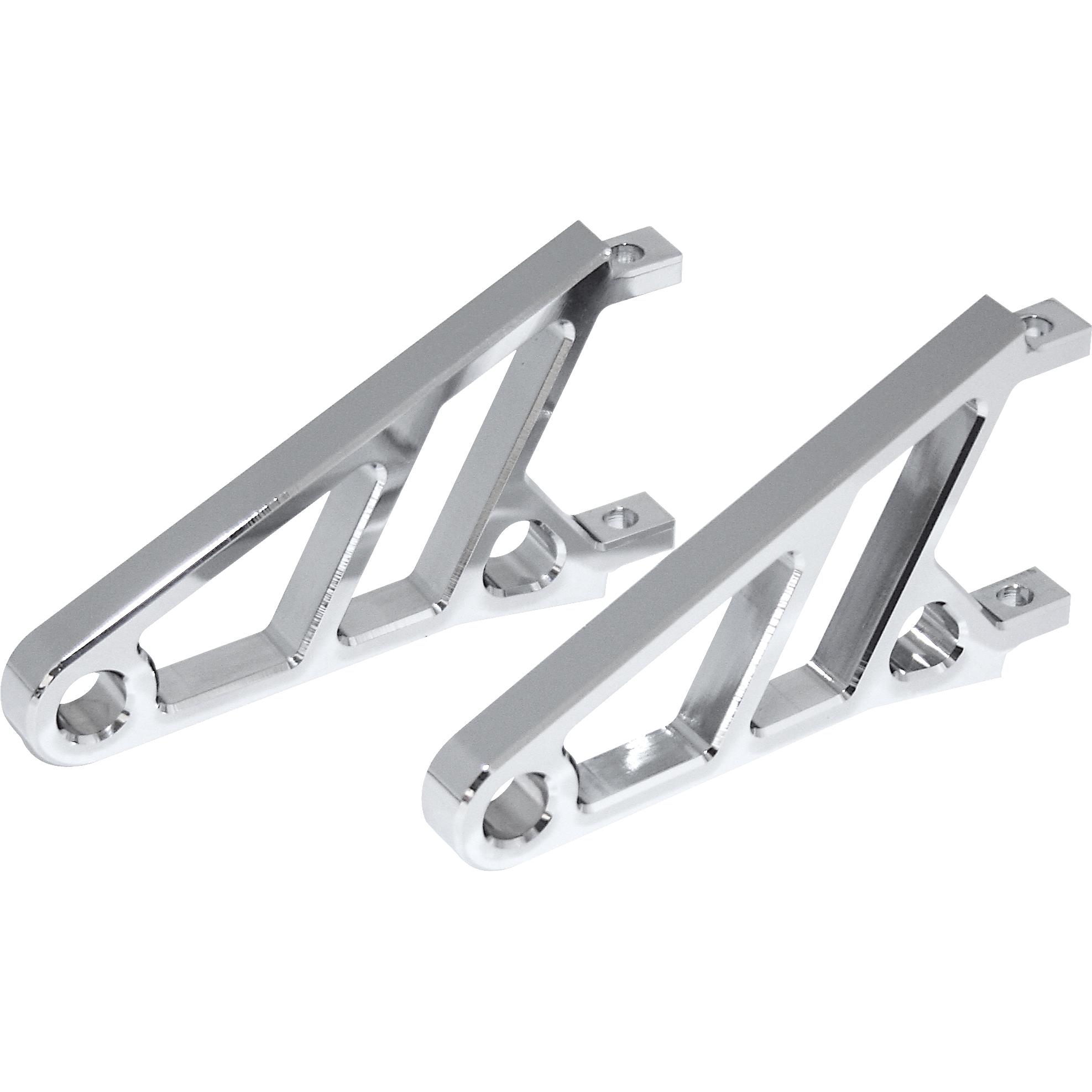 Highsider Lampenhalter Alu CNC ohne Schellen kurz chrom - Motorradteile & Ersatzteile - Beleuchtung