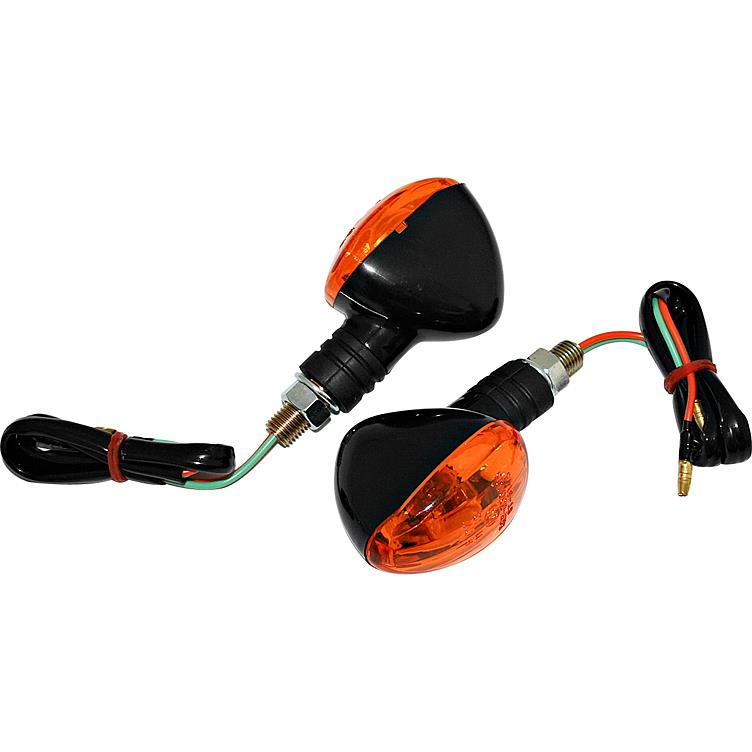 Shin Yo Blinkerpaar Little Duke 12V/10W M10 schwarz - Motorradteile & Ersatzteile - Beleuchtung