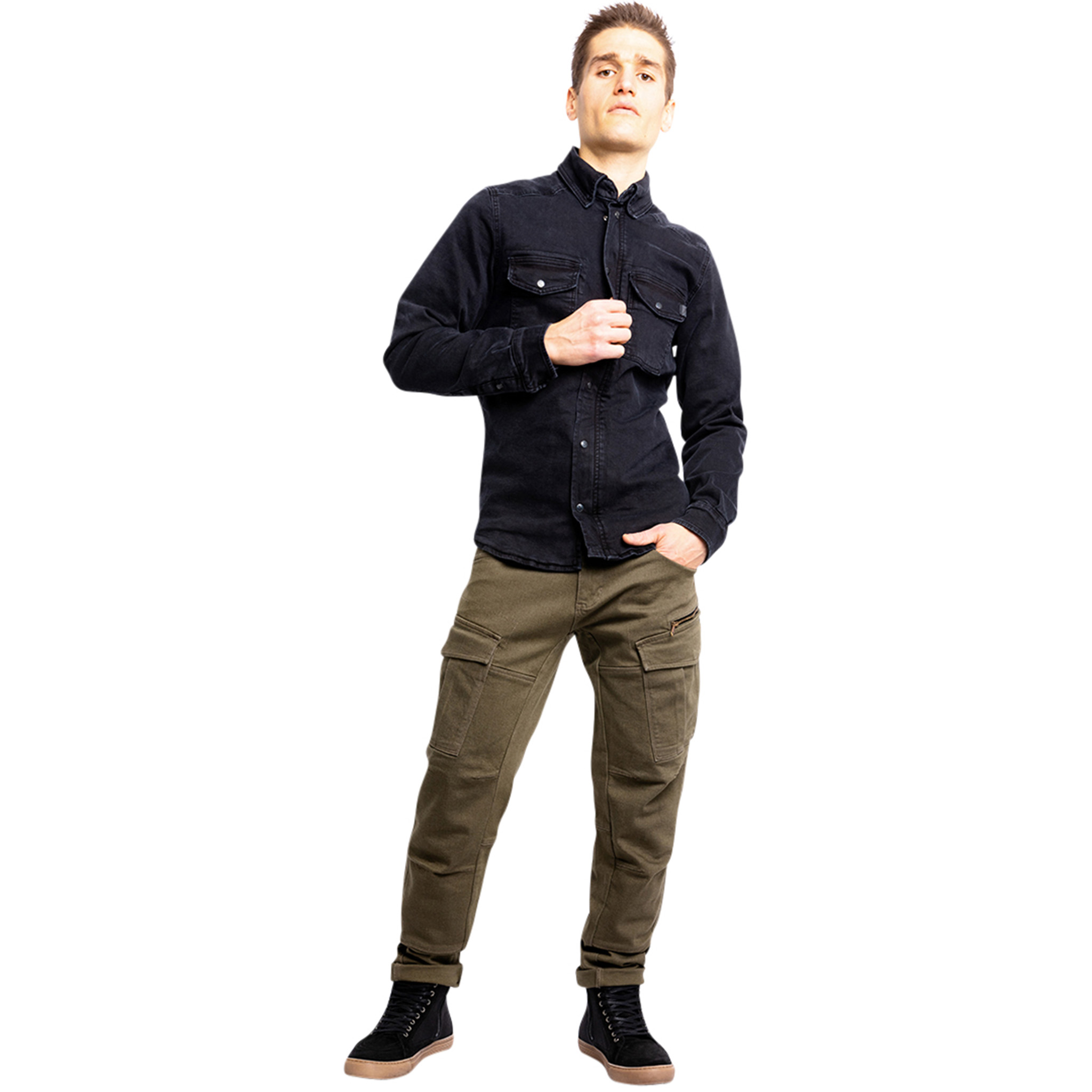 John Doe-Defender Mono Cargo Motorradhose olive 36/34-2100011999026256