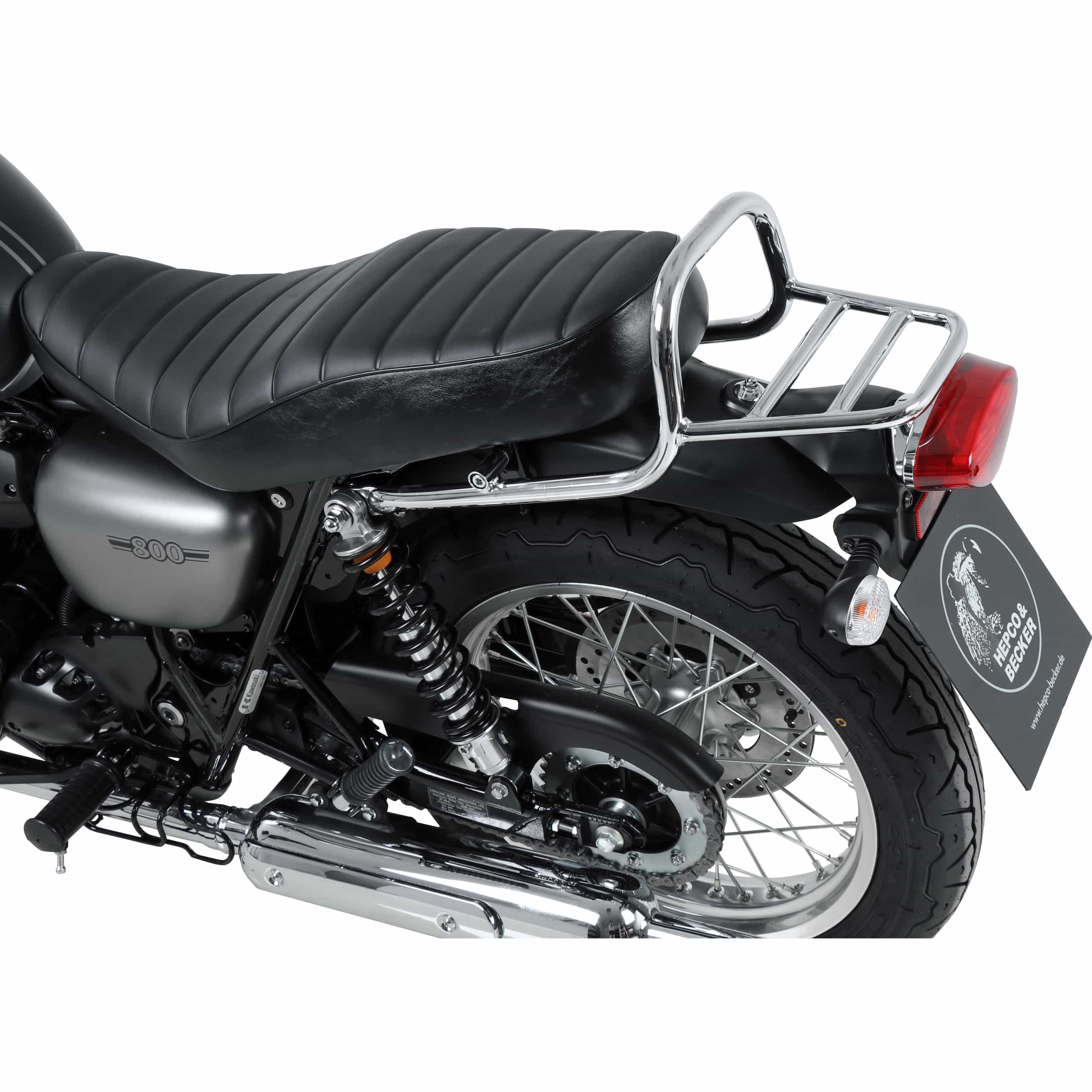 Hepco & Becker Rohrgepäckbrücke chrom für Kawasaki W 800 2019- - Motorradzubehör - Motorradgepäck