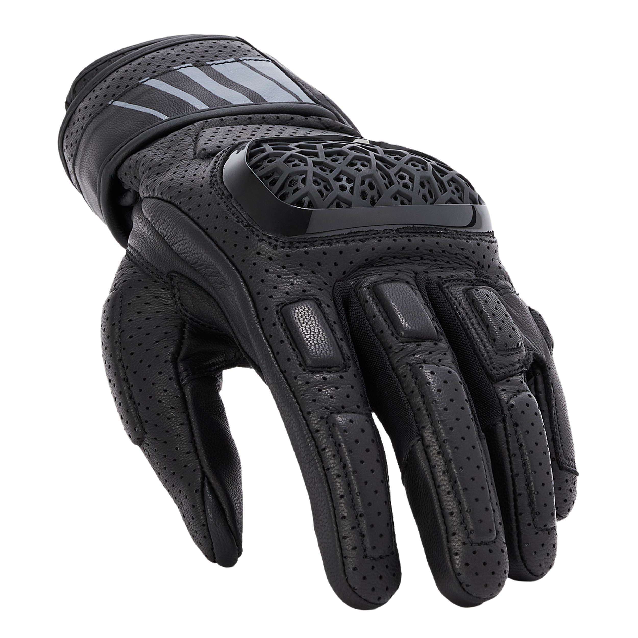 FLM Intake Lederhandschuhe schwarz