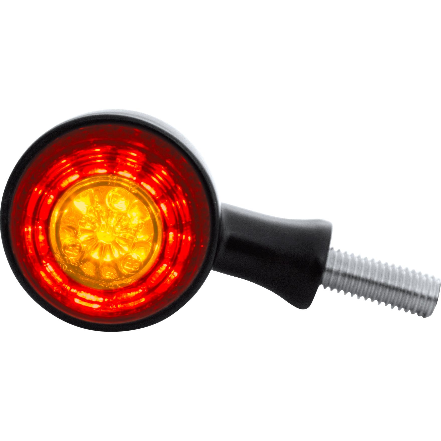 Highsider-LED Alu Rücklicht/Blinkerpaar M10 Colorado Ø45mm schwarz-5705491029001101