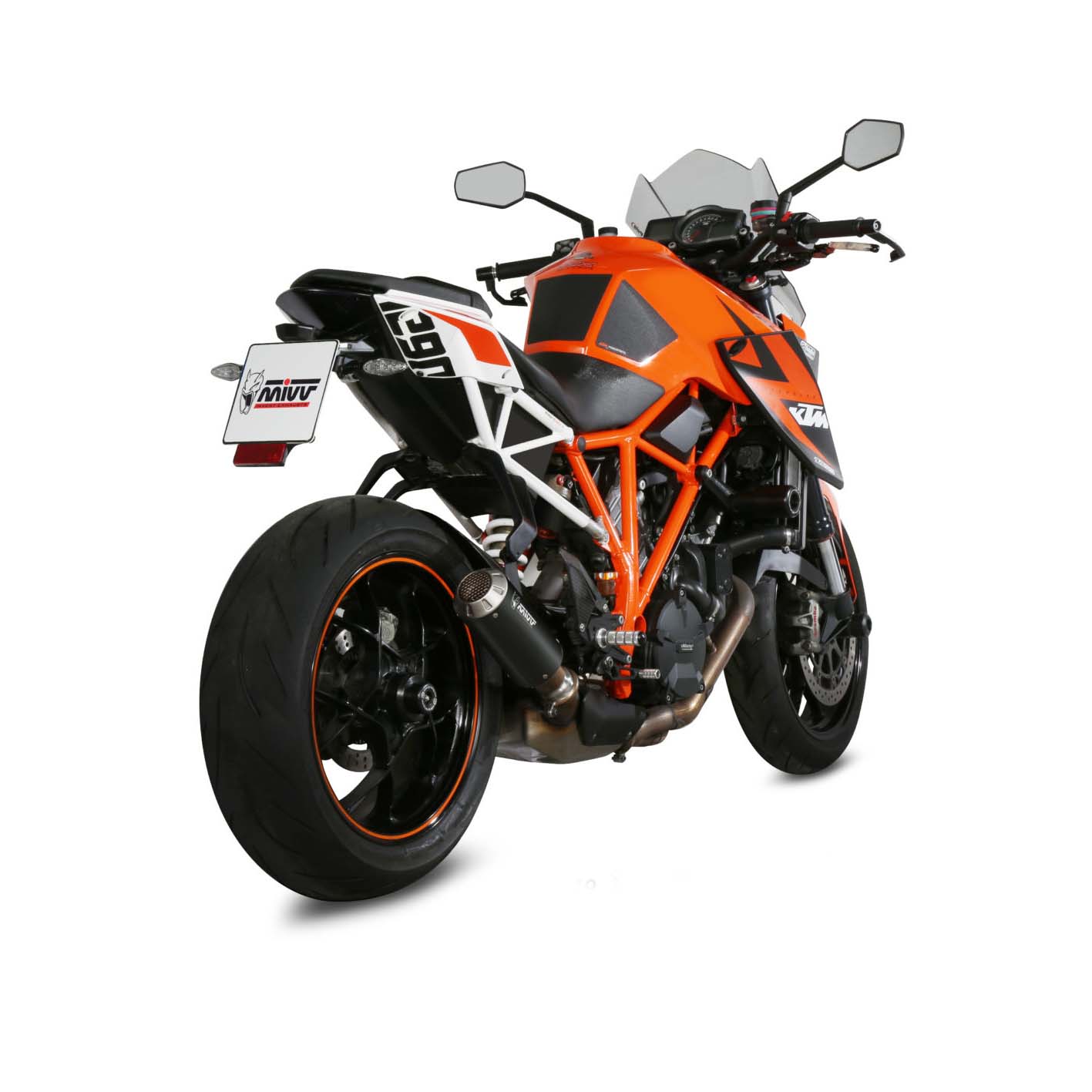 MIVV Auspuff MK3 schwarz für KTM 1290 Superduke 2014-2019 - Motorradteile & Ersatzteile - Auspuff