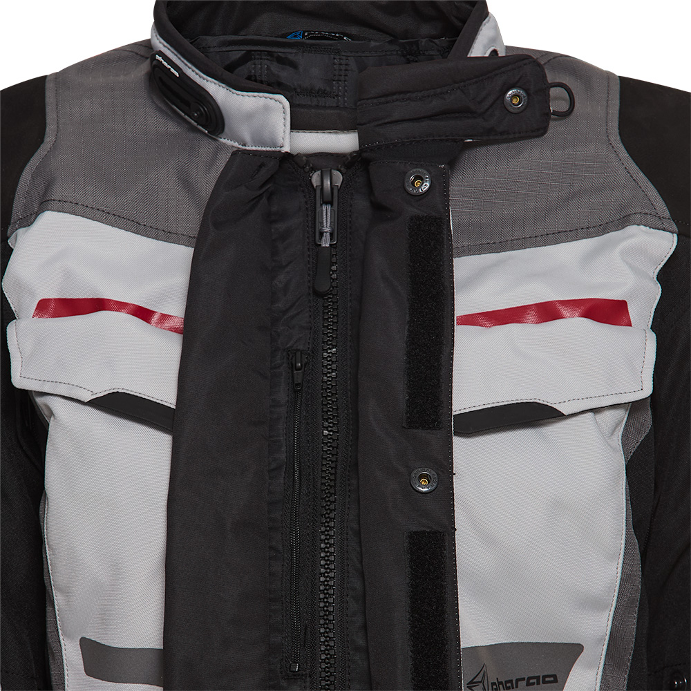 Pharao-Jucar WP Damen Leder-/Textiljacke schwarz/grau-0000858003048