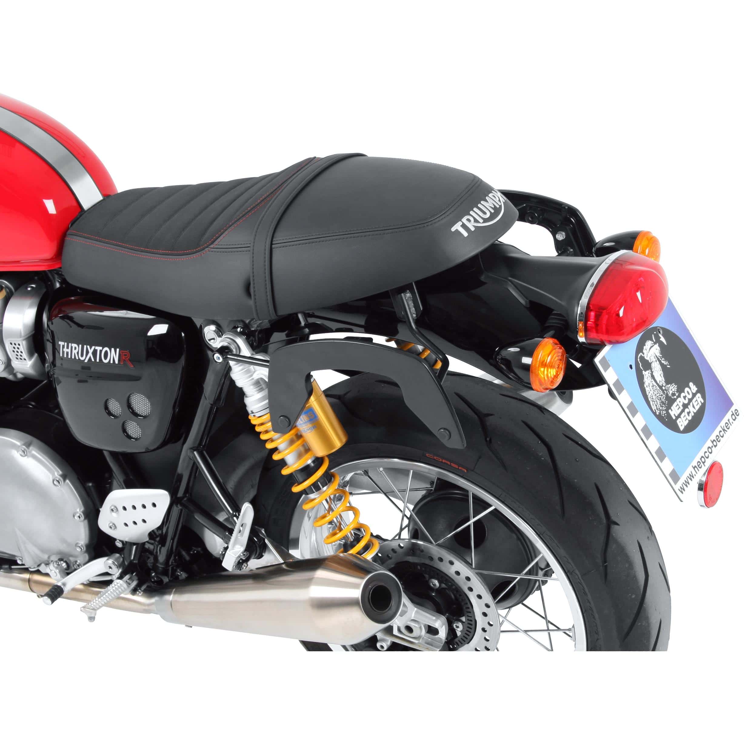 Hepco & Becker C-Bow Seitentaschenhalter schwarz für Triumph Thruxton 1200 - Motorradzubehör - Motorradgepäck