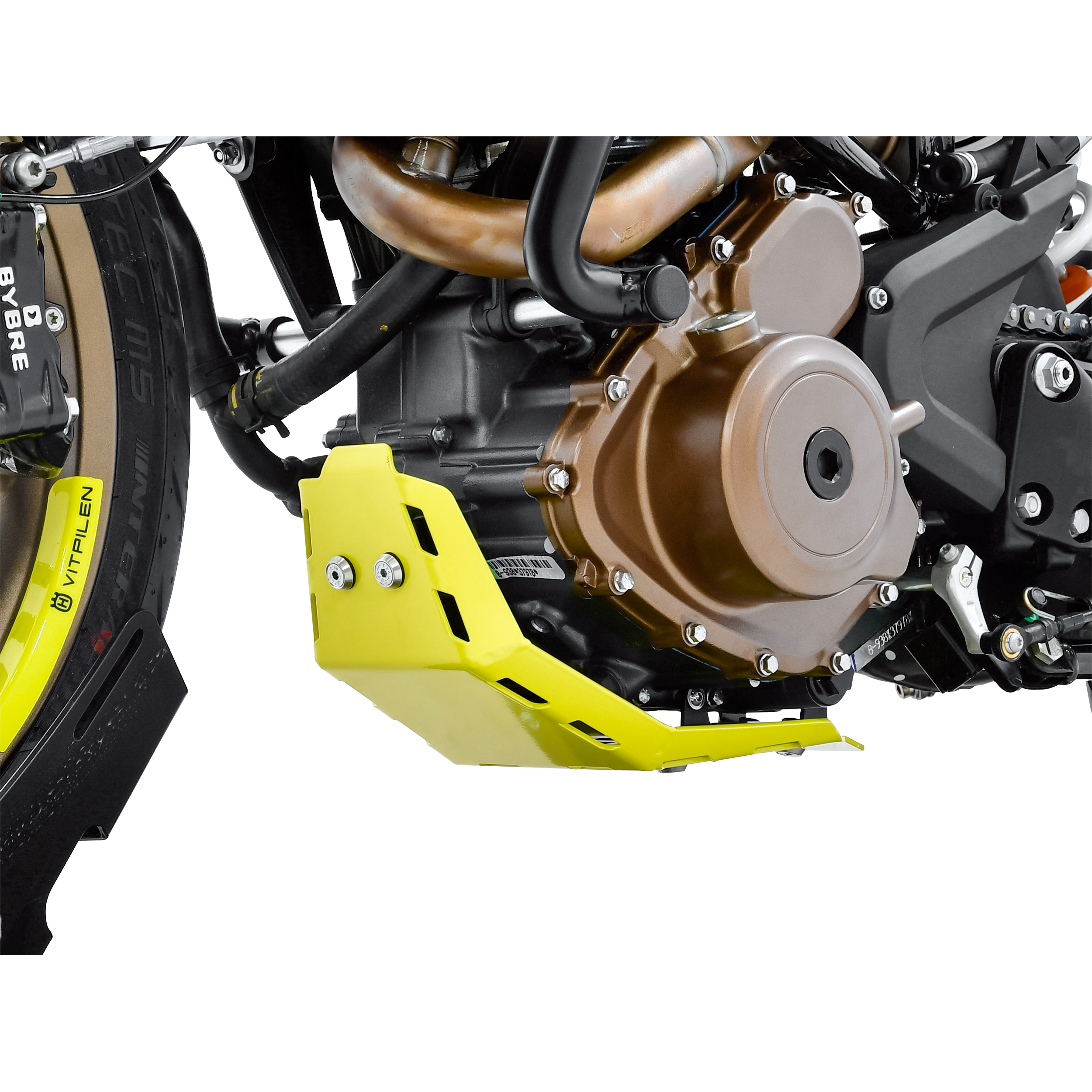 Zieger Motorschutz Alu gelb für Husqvarna Vitpilen 401 2018-2019 - Motorradteile & Ersatzteile - Verkleidungen & Abdeckungen