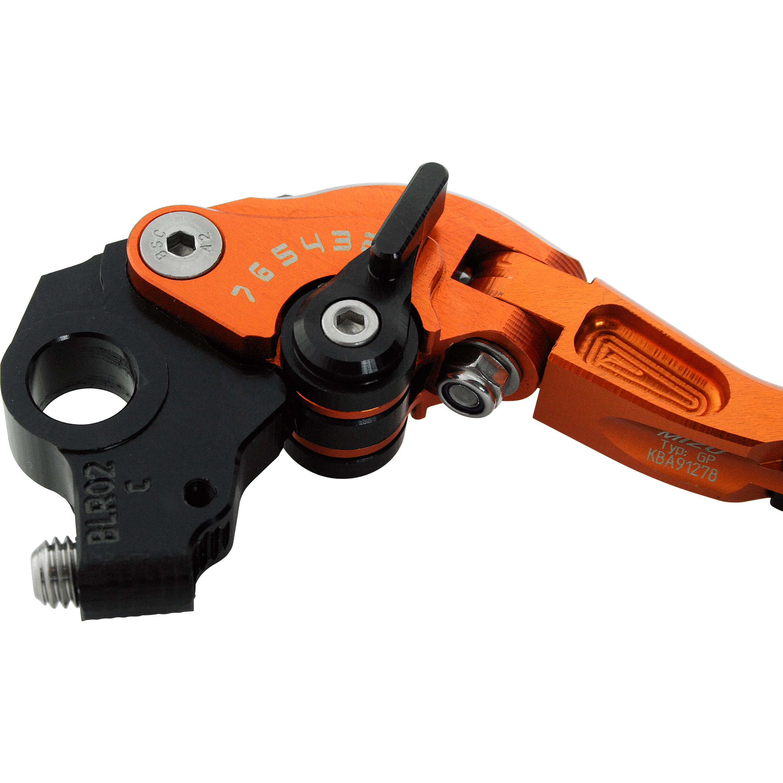 Mizu-Bremshebel einstellbar/klappbar GP Alu BLR02 orange-5688661072000092