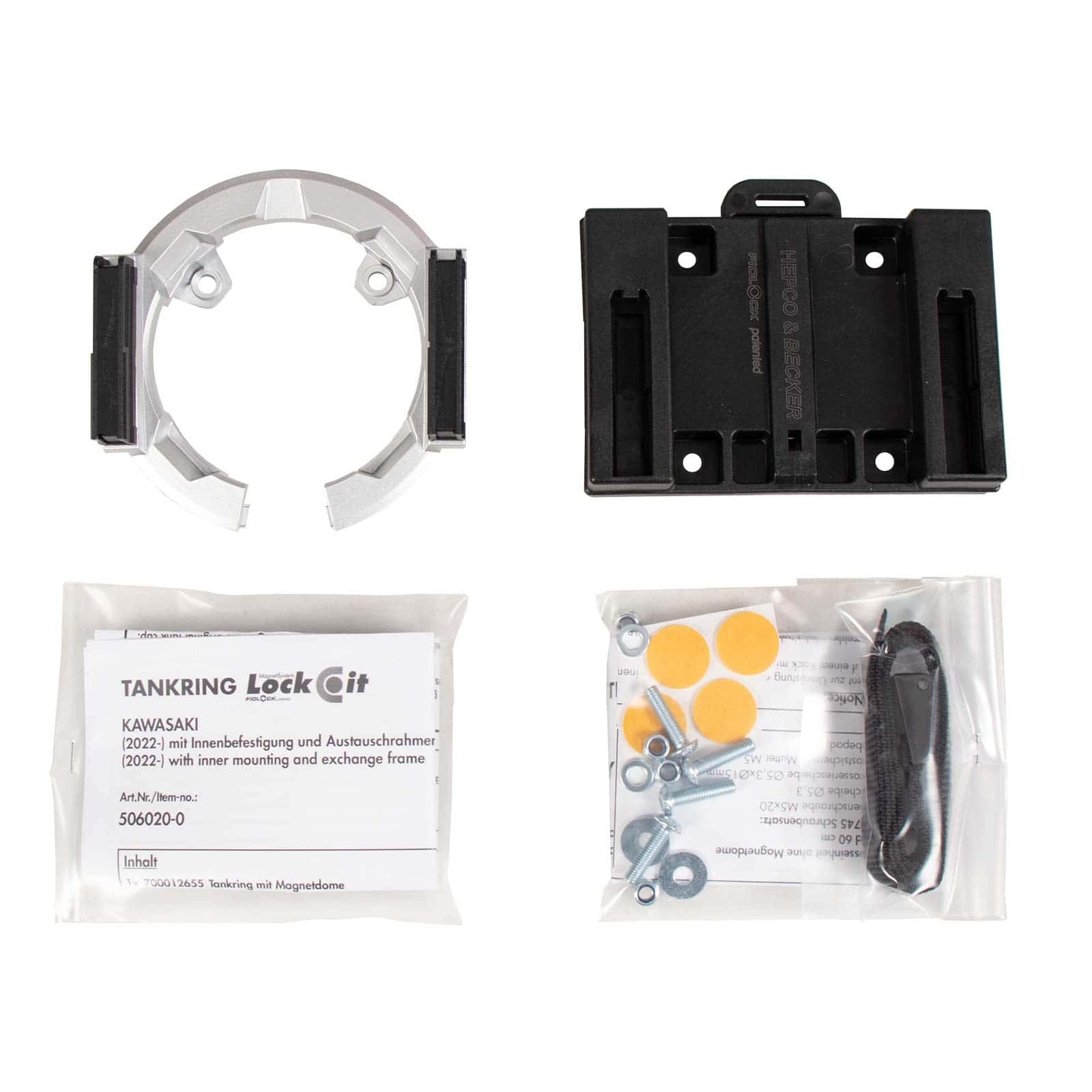Hepco & Becker Lock-it Tankring Basic für Kawasaki Z H2 2022- - Motorradzubehör - Motorradgepäck