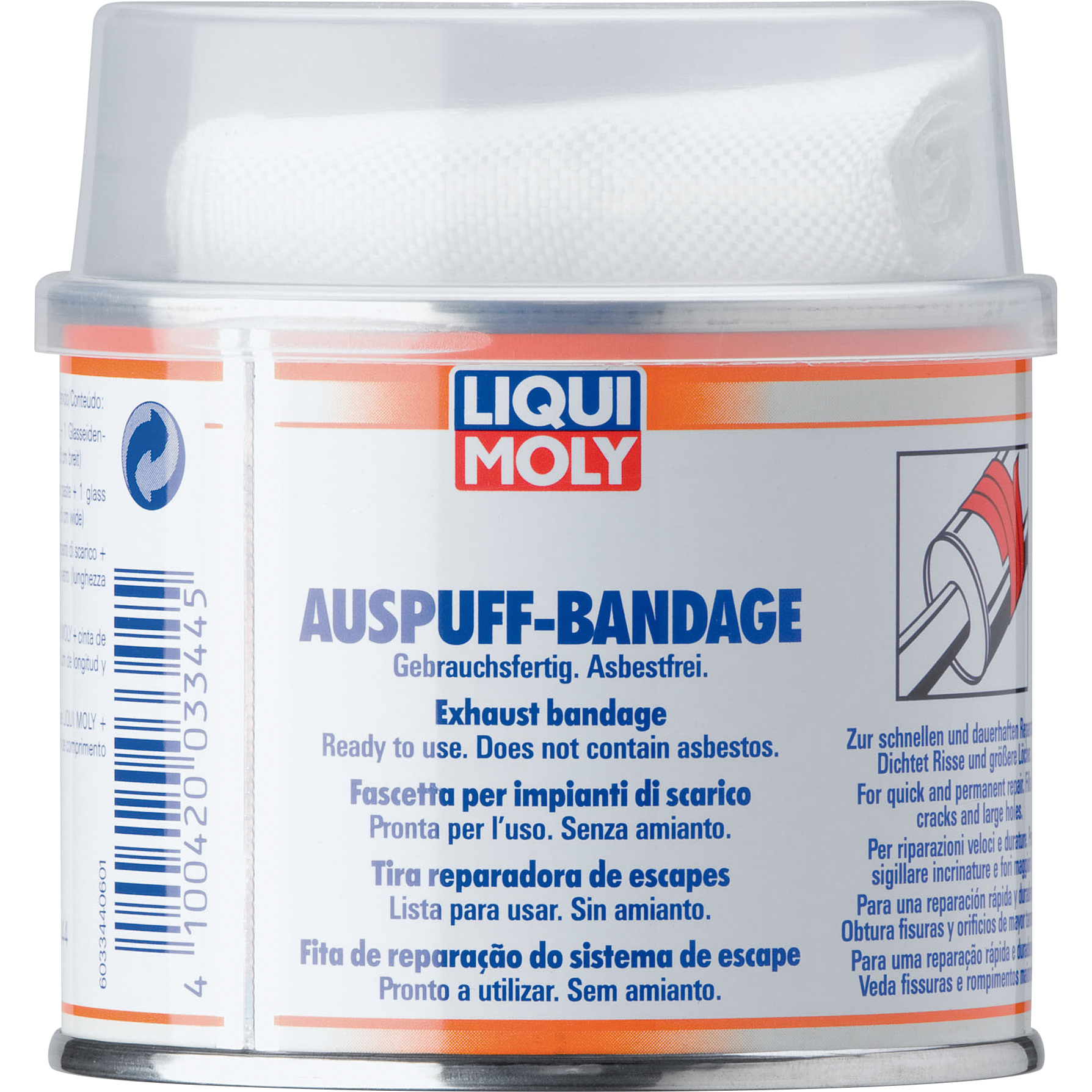 Liqui Moly-Auspuff-Bandage mit Paste 3344 100x6cm-5698411230000141